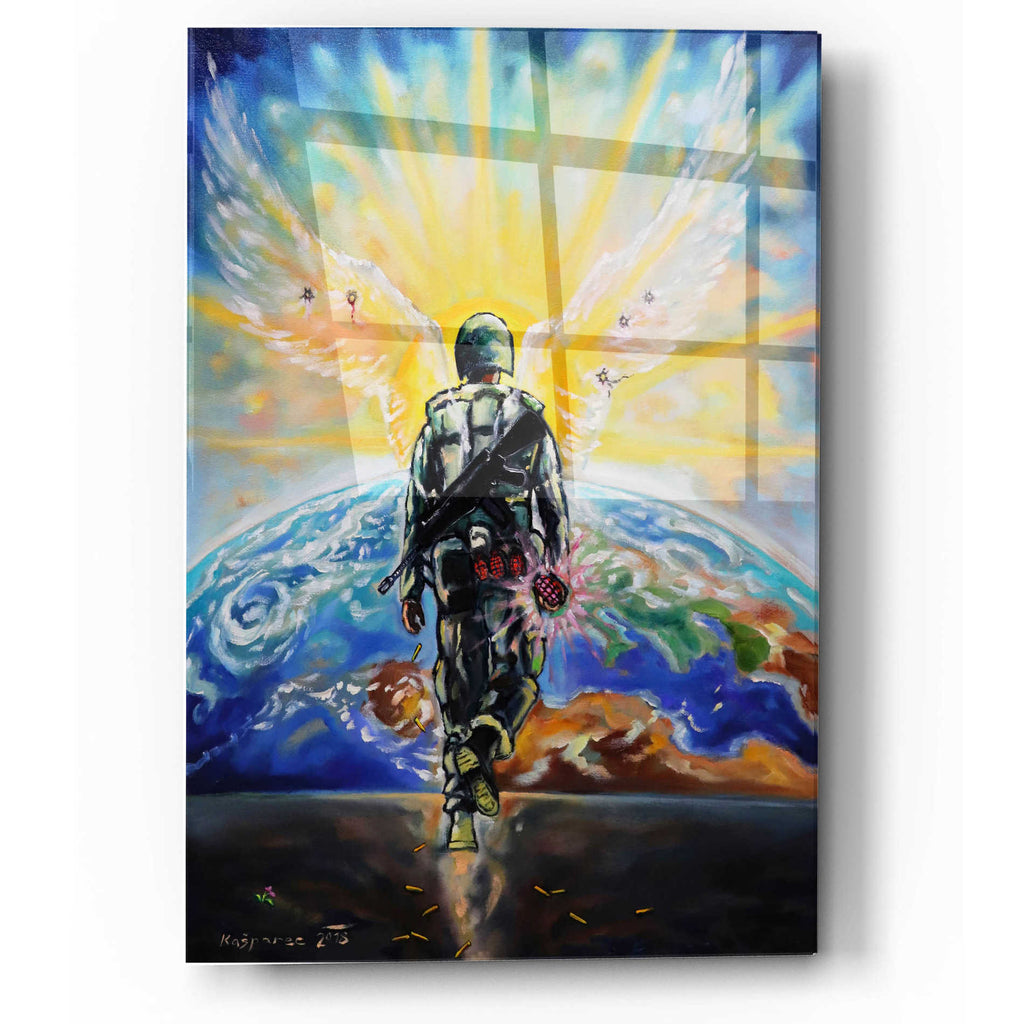 Epic Art 'Love Grenade' by Jan Kasparec, Acrylic Glass Wall Art