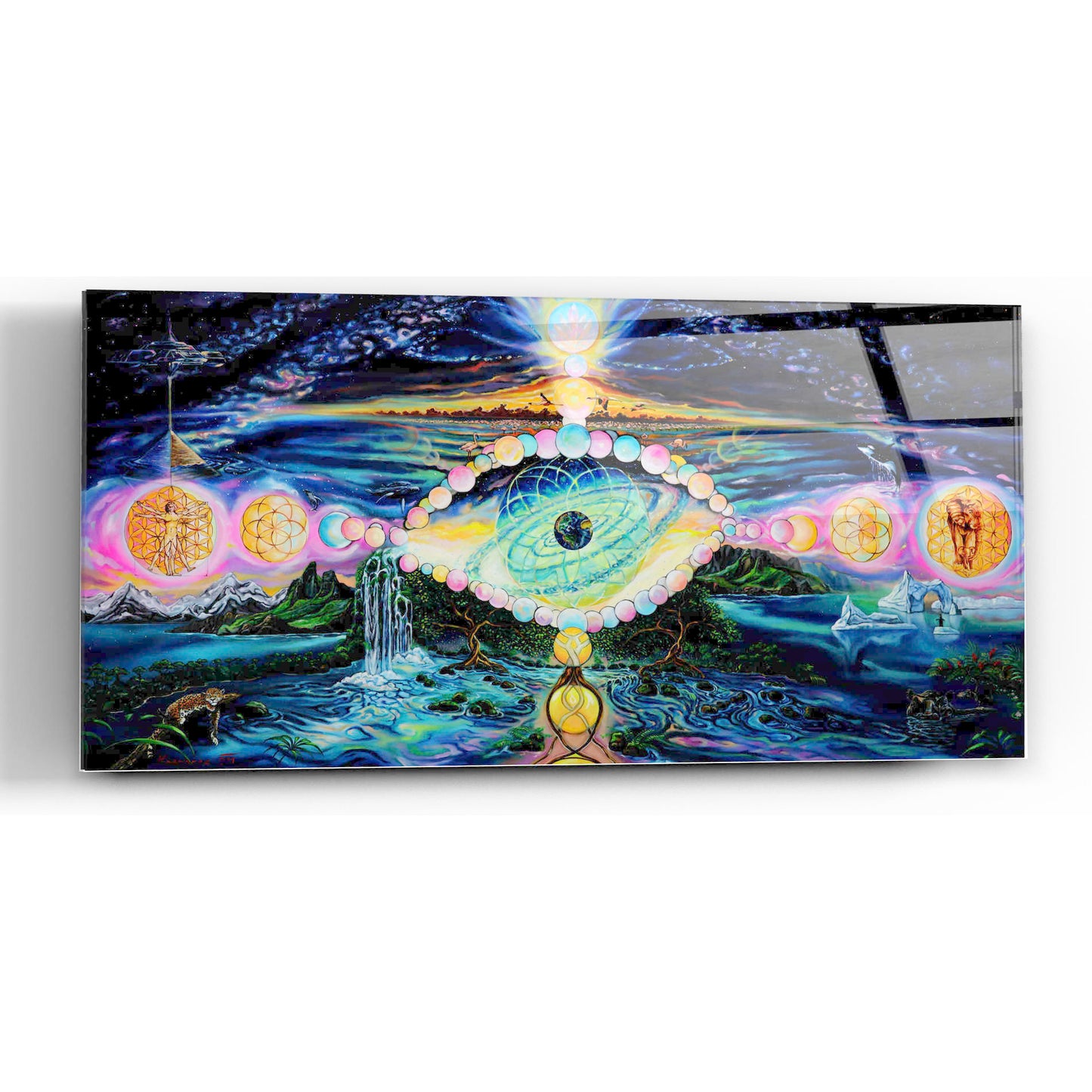 Epic Art 'God's Eye' by Jan Kasparec, Acrylic Glass Wall Art,48x24