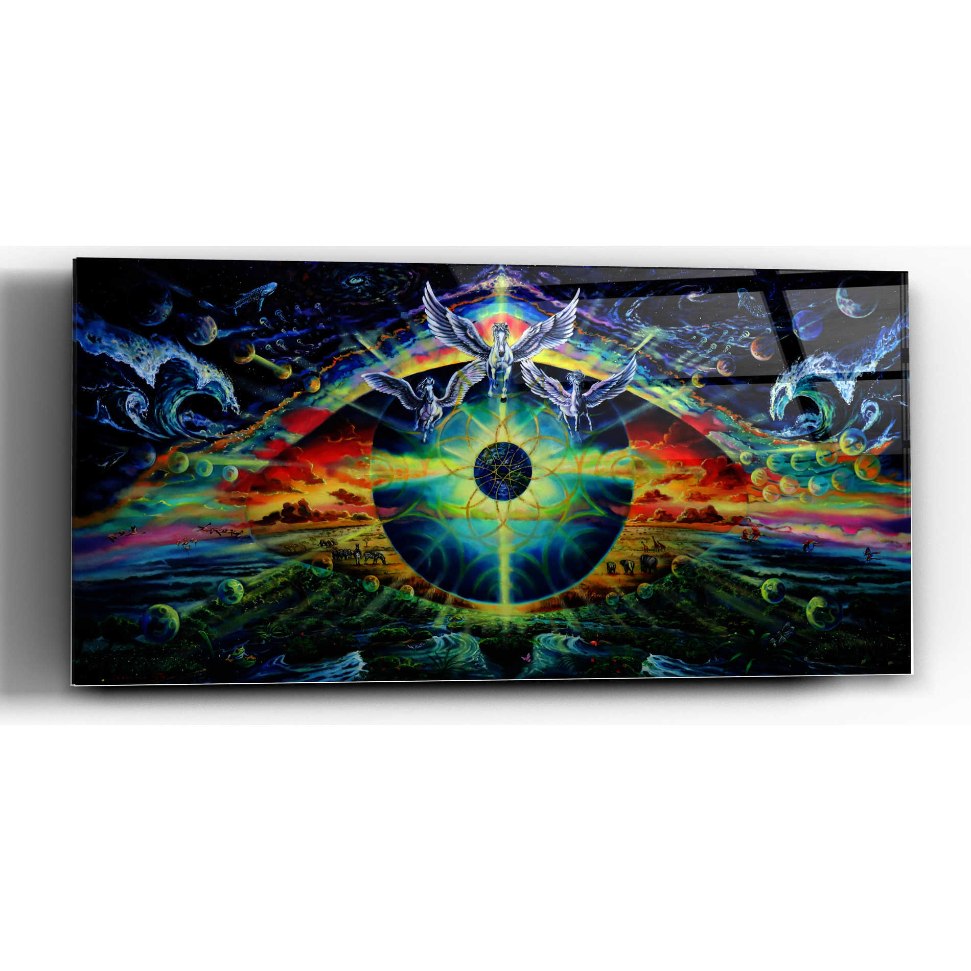 Epic Art 'God's Eye 2' by Jan Kasparec, Acrylic Glass Wall Art,24x12