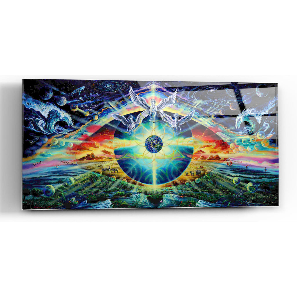 Epic Art 'God's Eye 2' by Jan Kasparec, Acrylic Glass Wall Art,48x24