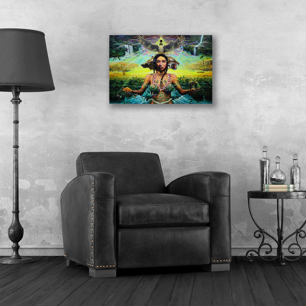 Epic Art 'Gaia Sacrifice' by Jan Kasparec, Acrylic Glass Wall Art,24x16