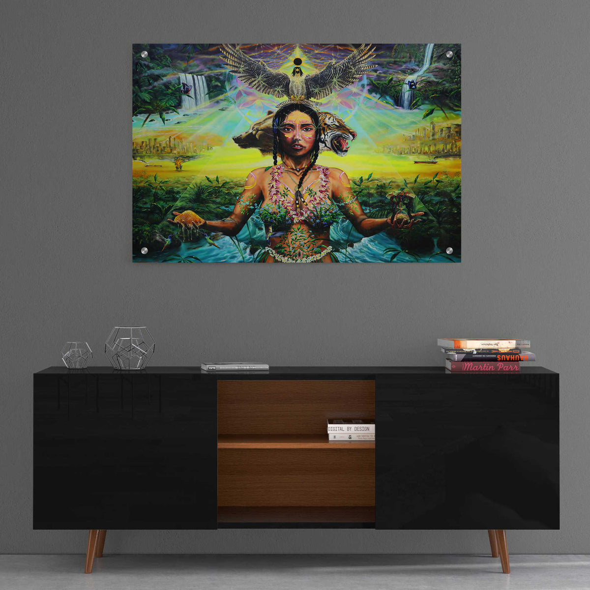 Epic Art 'Gaia Sacrifice' by Jan Kasparec, Acrylic Glass Wall Art,36x24