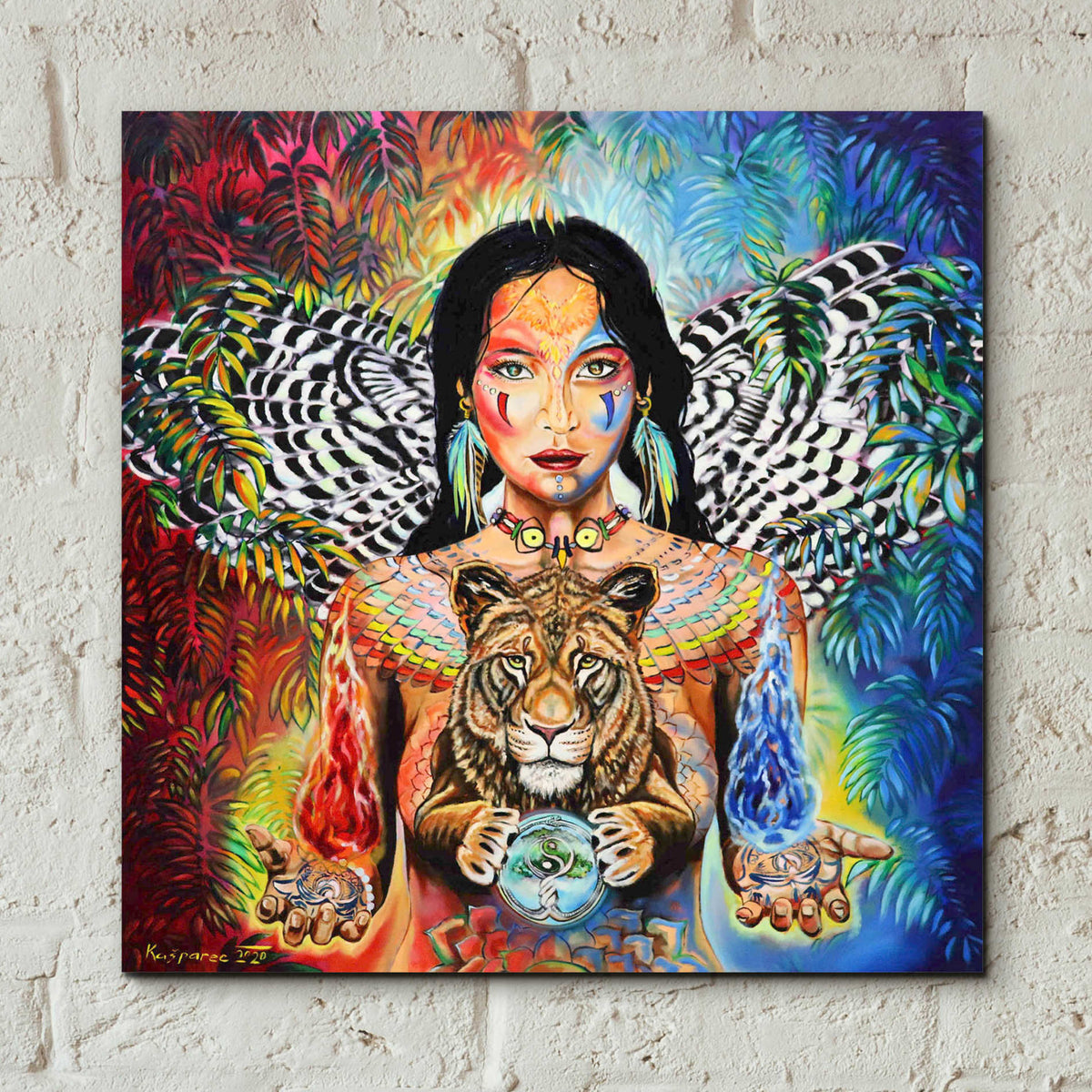Epic Art 'Gaia II' by Jan Kasparec, Acrylic Glass Wall Art,12x12