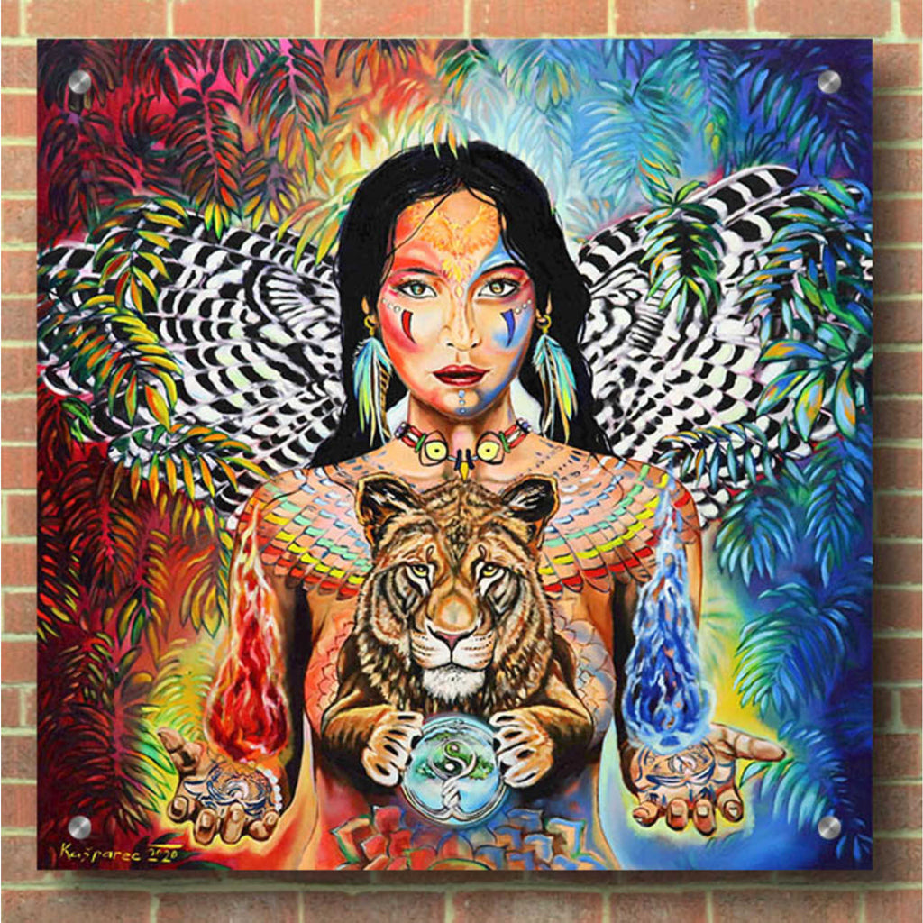 Epic Art 'Gaia II' by Jan Kasparec, Acrylic Glass Wall Art,36x36