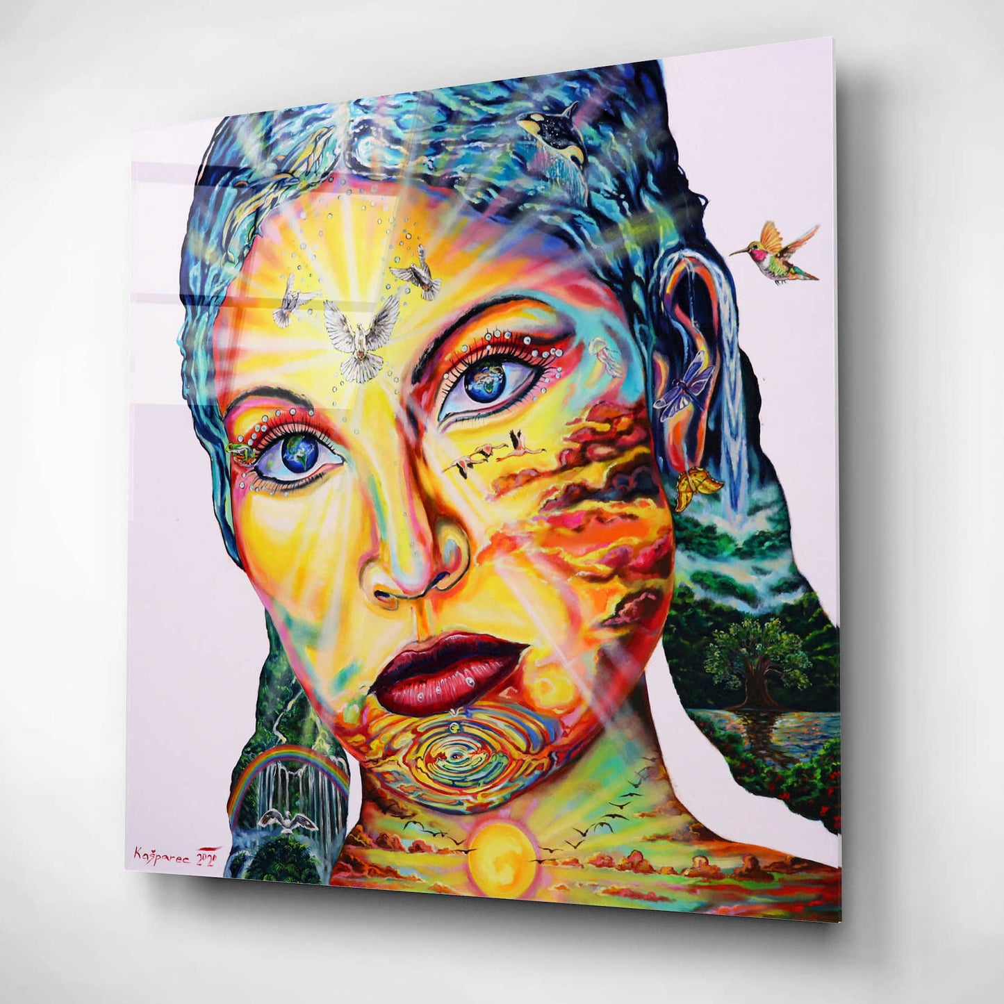 Epic Art 'Gaia I' by Jan Kasparec, Acrylic Glass Wall Art,12x12