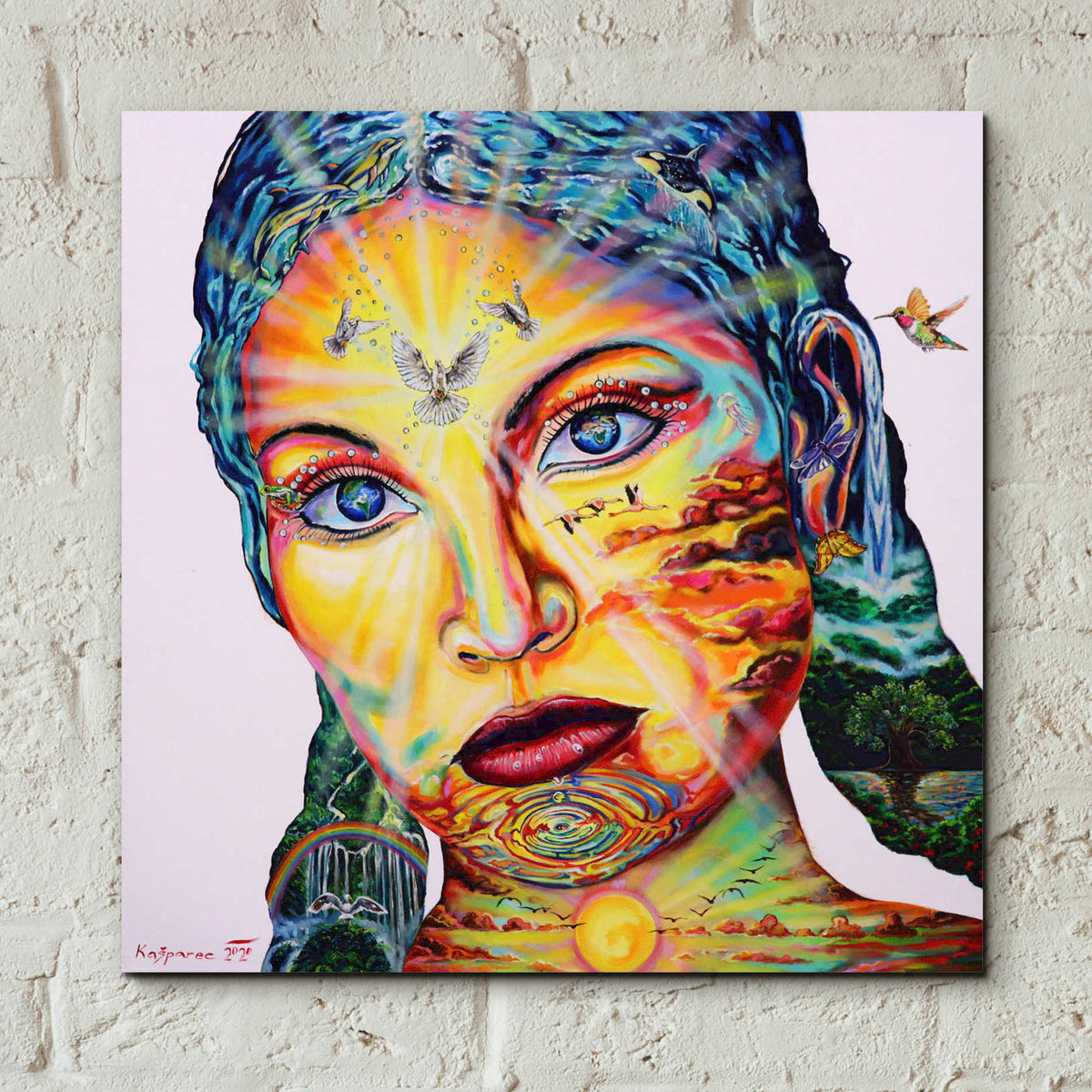 Epic Art 'Gaia I' by Jan Kasparec, Acrylic Glass Wall Art,12x12