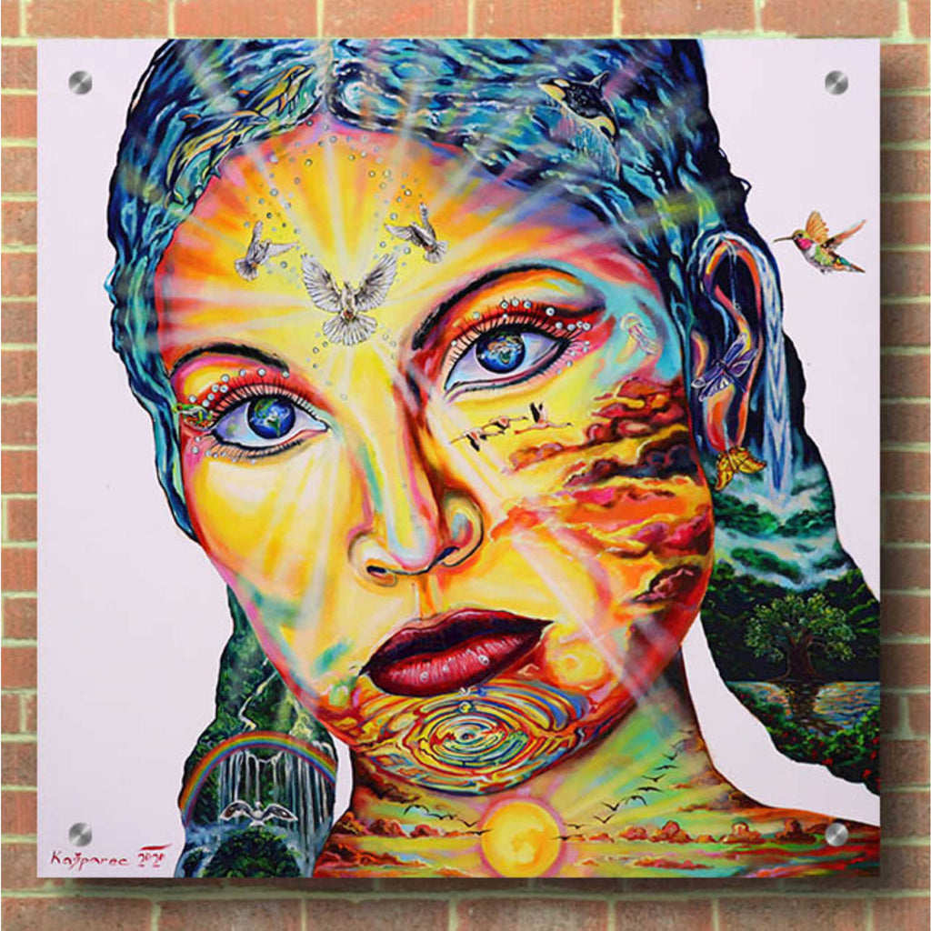 Epic Art 'Gaia I' by Jan Kasparec, Acrylic Glass Wall Art,36x36