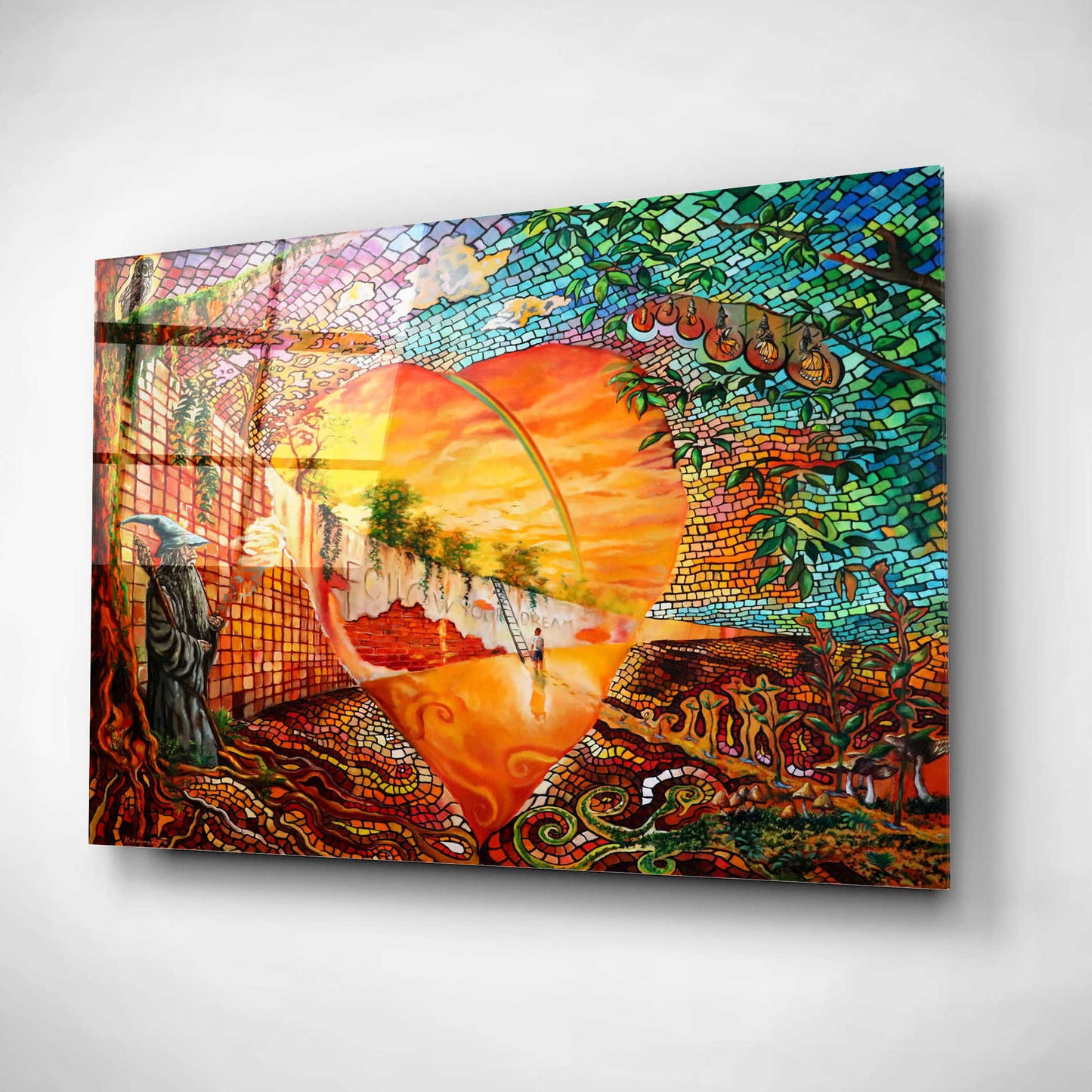 Epic Art 'Follow Your Dream' by Jan Kasparec, Acrylic Glass Wall Art,16x12