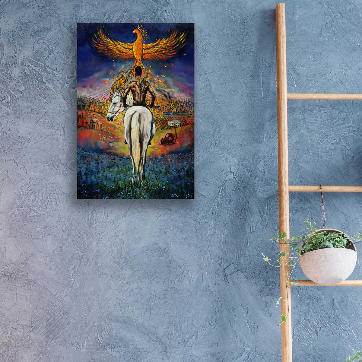 Epic Art 'Fallen Angel' by Jan Kasparec, Acrylic Glass Wall Art,16x24