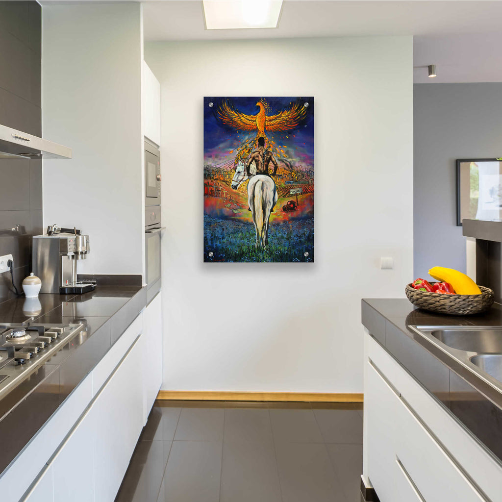 Epic Art 'Fallen Angel' by Jan Kasparec, Acrylic Glass Wall Art,24x36