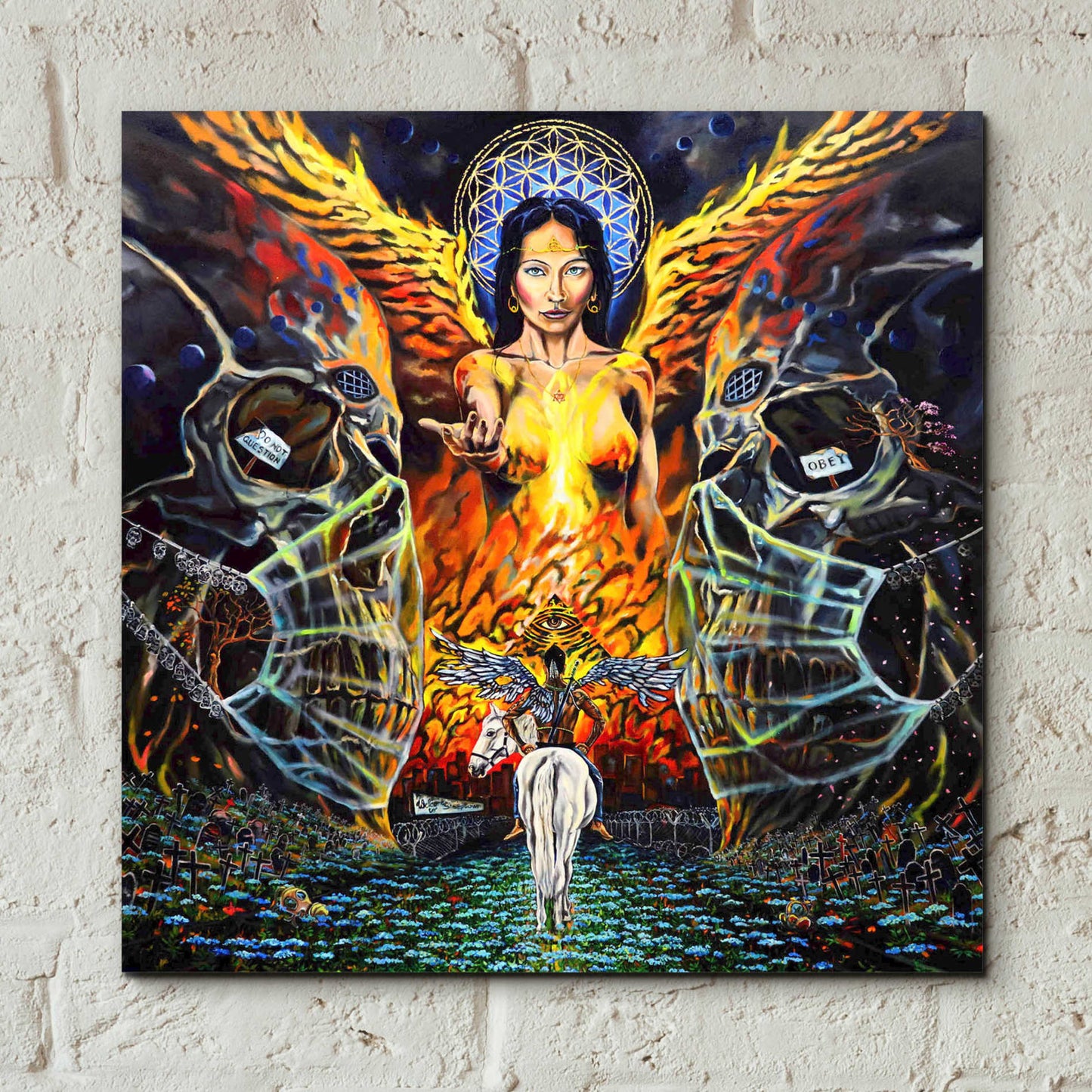Epic Art 'Fallen Angel ' by Jan Kasparec, Acrylic Glass Wall Art,12x12