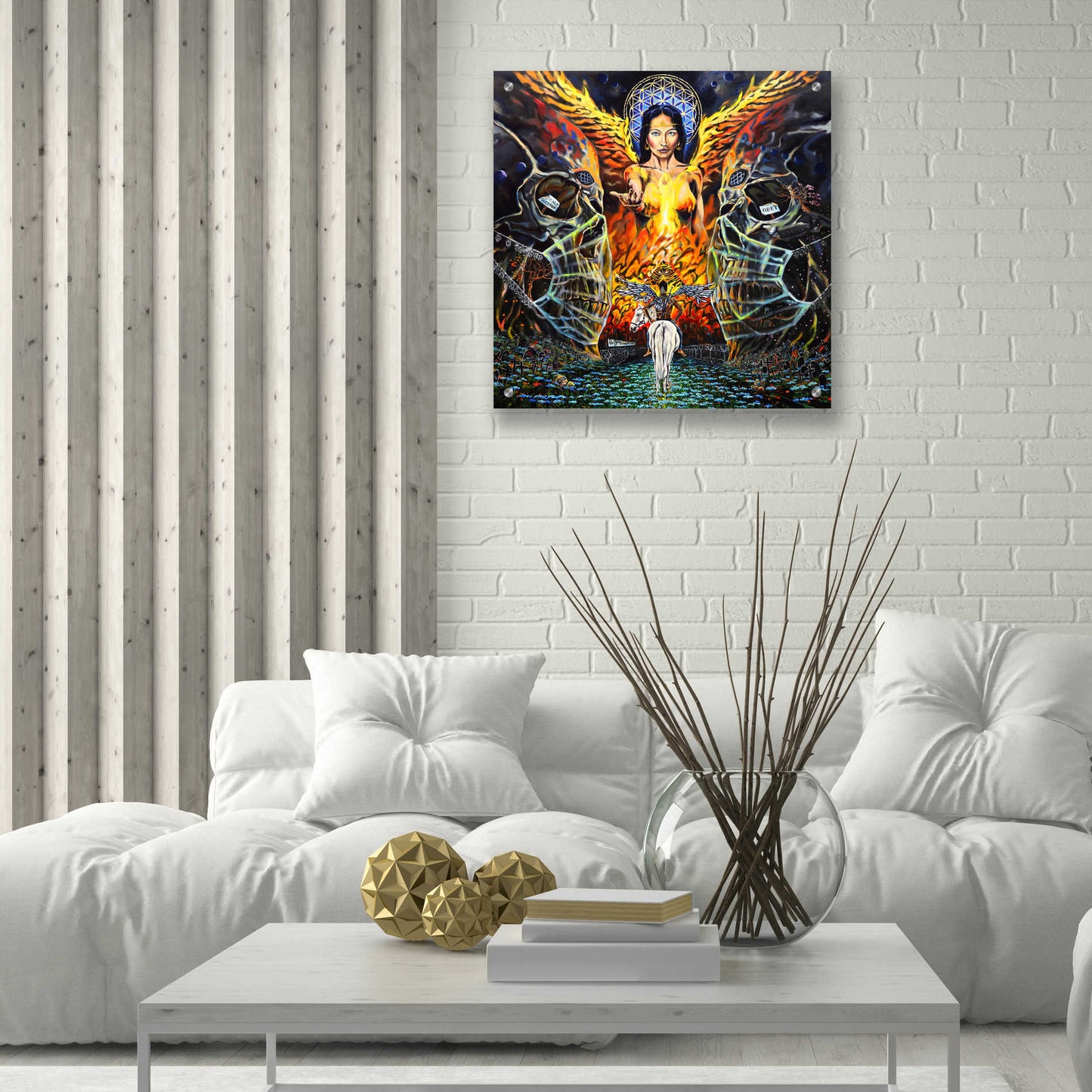 Epic Art 'Fallen Angel ' by Jan Kasparec, Acrylic Glass Wall Art,24x24