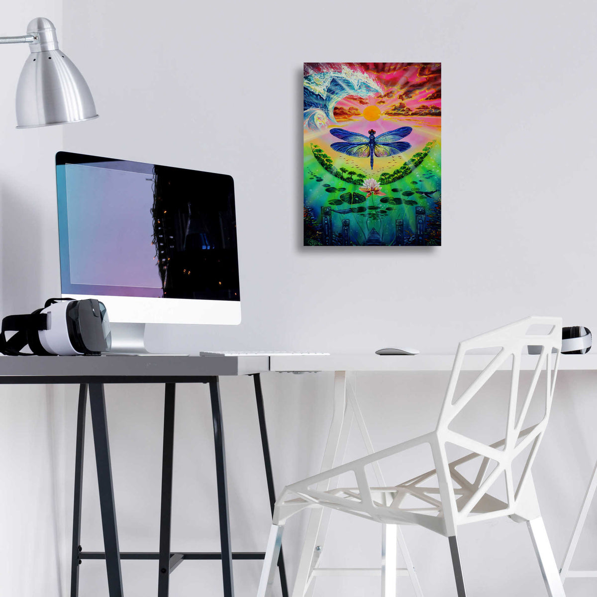 Epic Art 'Dragonfly' by Jan Kasparec, Acrylic Glass Wall Art,12x16