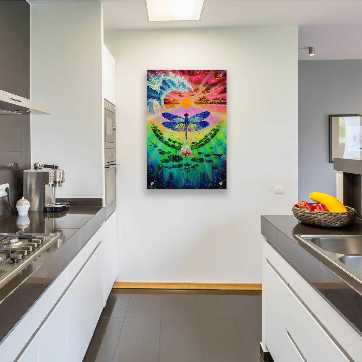 Epic Art 'Dragonfly' by Jan Kasparec, Acrylic Glass Wall Art,24x36