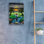 Epic Art 'Boy And The Wall' by Jan Kasparec, Acrylic Glass Wall Art,16x24