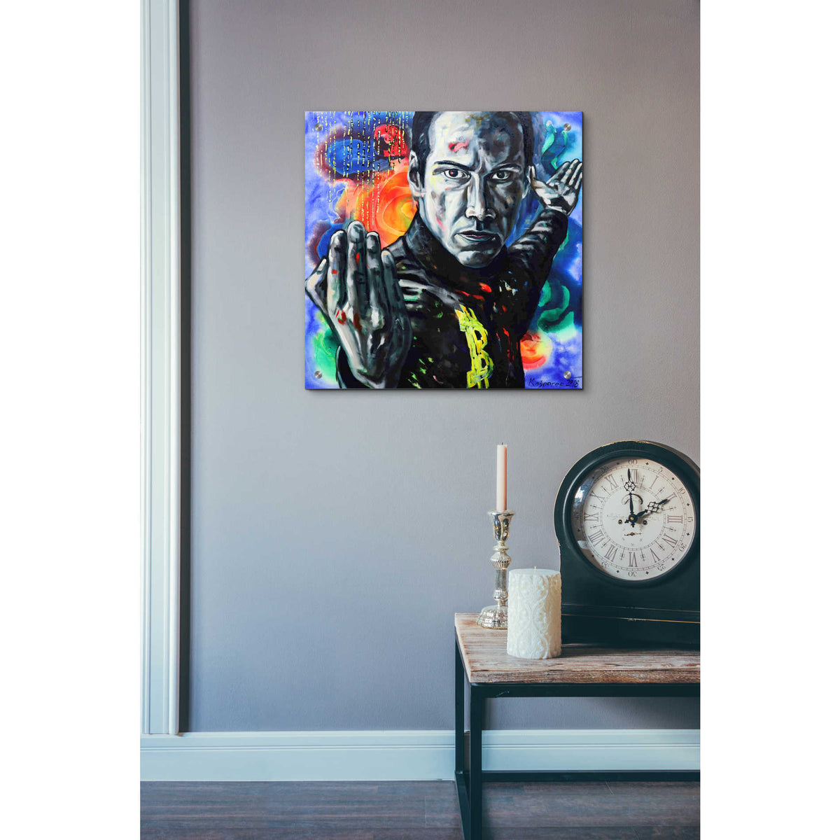 Epic Art 'Bitcoin Warrior' by Jan Kasparec, Acrylic Glass Wall Art,24x24