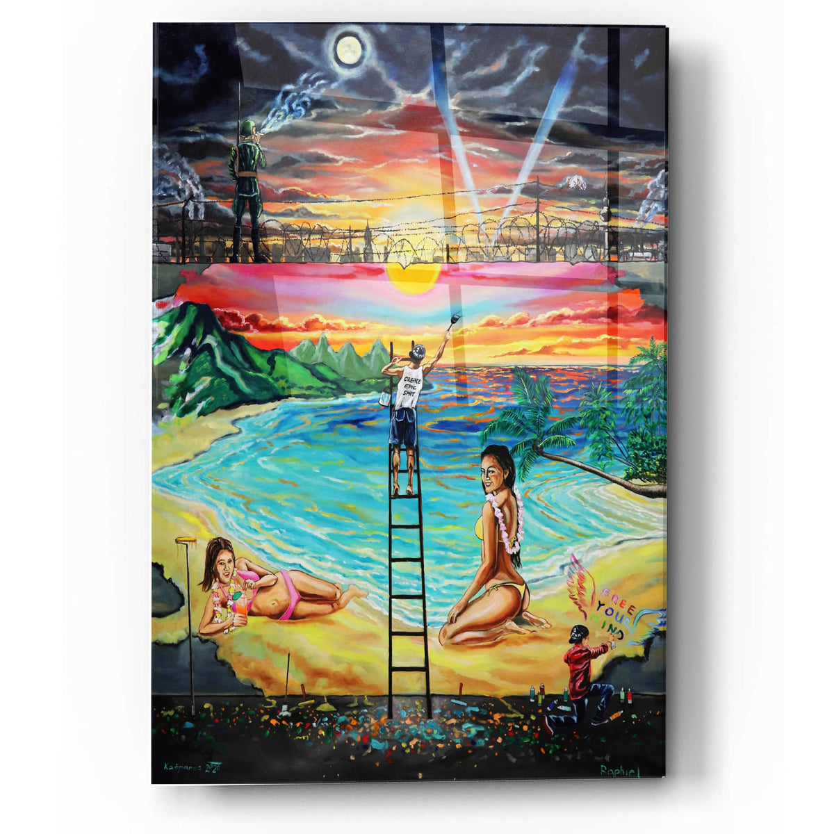 Epic Art 'Berlin Wall ' by Jan Kasparec, Acrylic Glass Wall Art