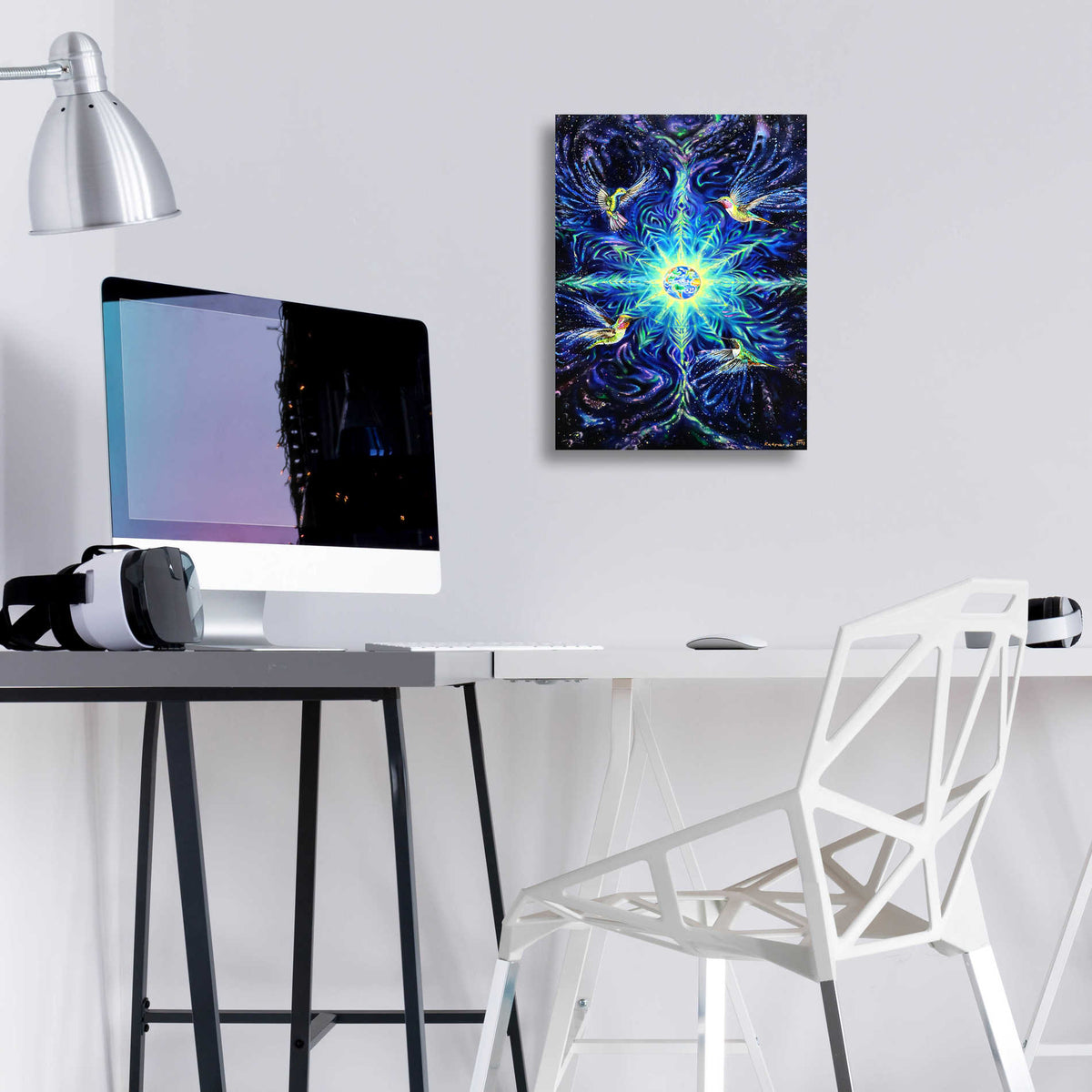 Epic Art 'Anahata' by Jan Kasparec, Acrylic Glass Wall Art,12x16