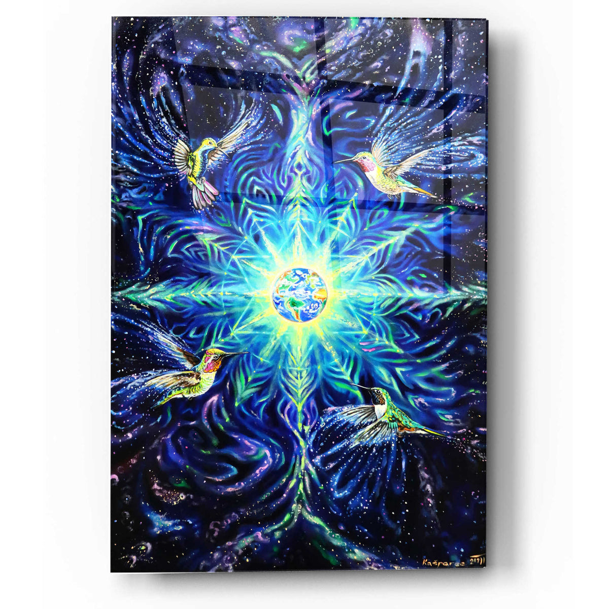 Epic Art 'Anahata' by Jan Kasparec, Acrylic Glass Wall Art