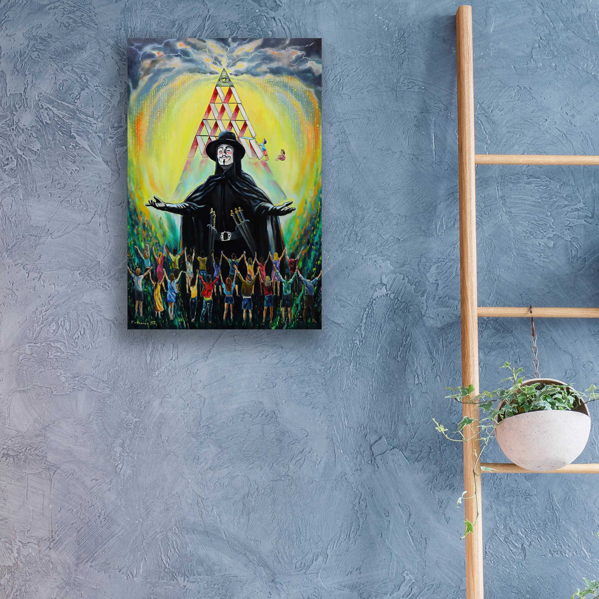 Epic Art 'Revolution' by Jan Kasparec, Acrylic Glass Wall Art,16x24