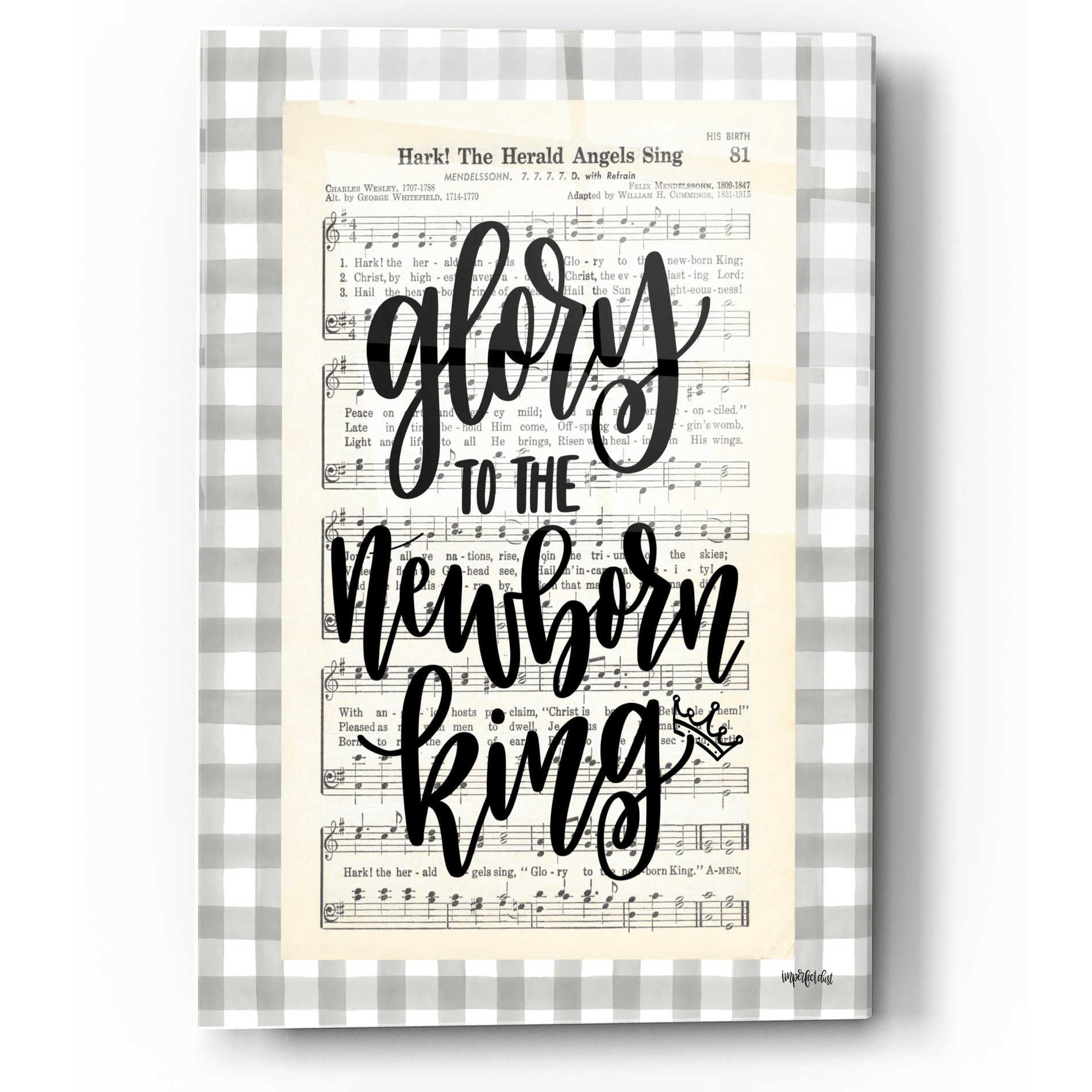 Epic Art 'Glory to the Newborn King II' by Imperfect Dust, Acrylic Glass Wall Art