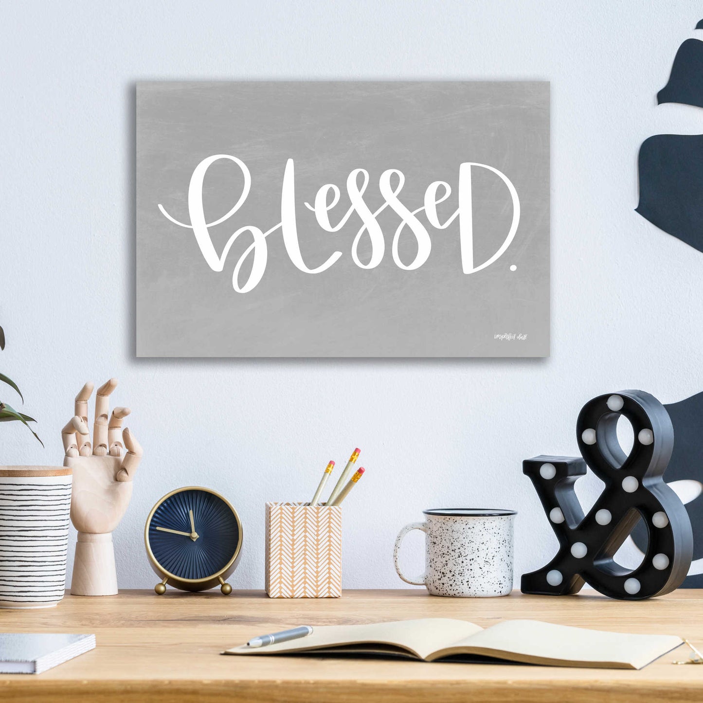 Epic Art 'Blessed' by Imperfect Dust, Acrylic Glass Wall Art,16x12