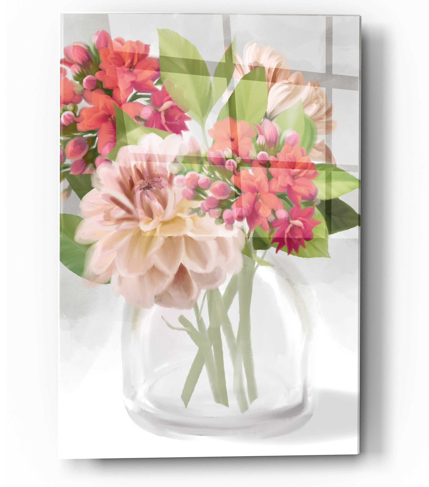 Epic Art 'Dahlia Bouquet' by House Fenway, Acrylic Glass Wall Art