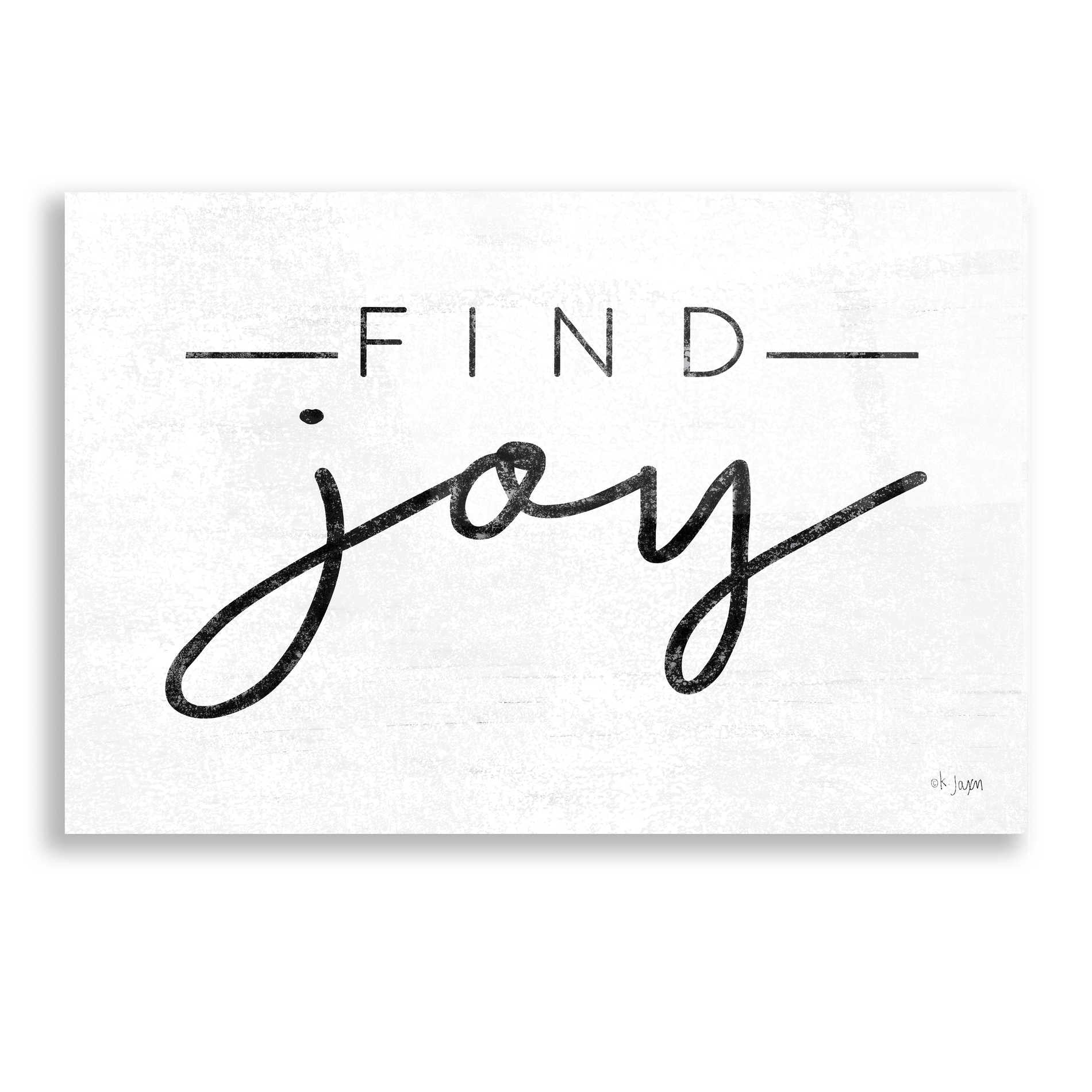 Epic Art 'Find Joy' by Jaxn Blvd, Acrylic Glass Wall Art,16x12