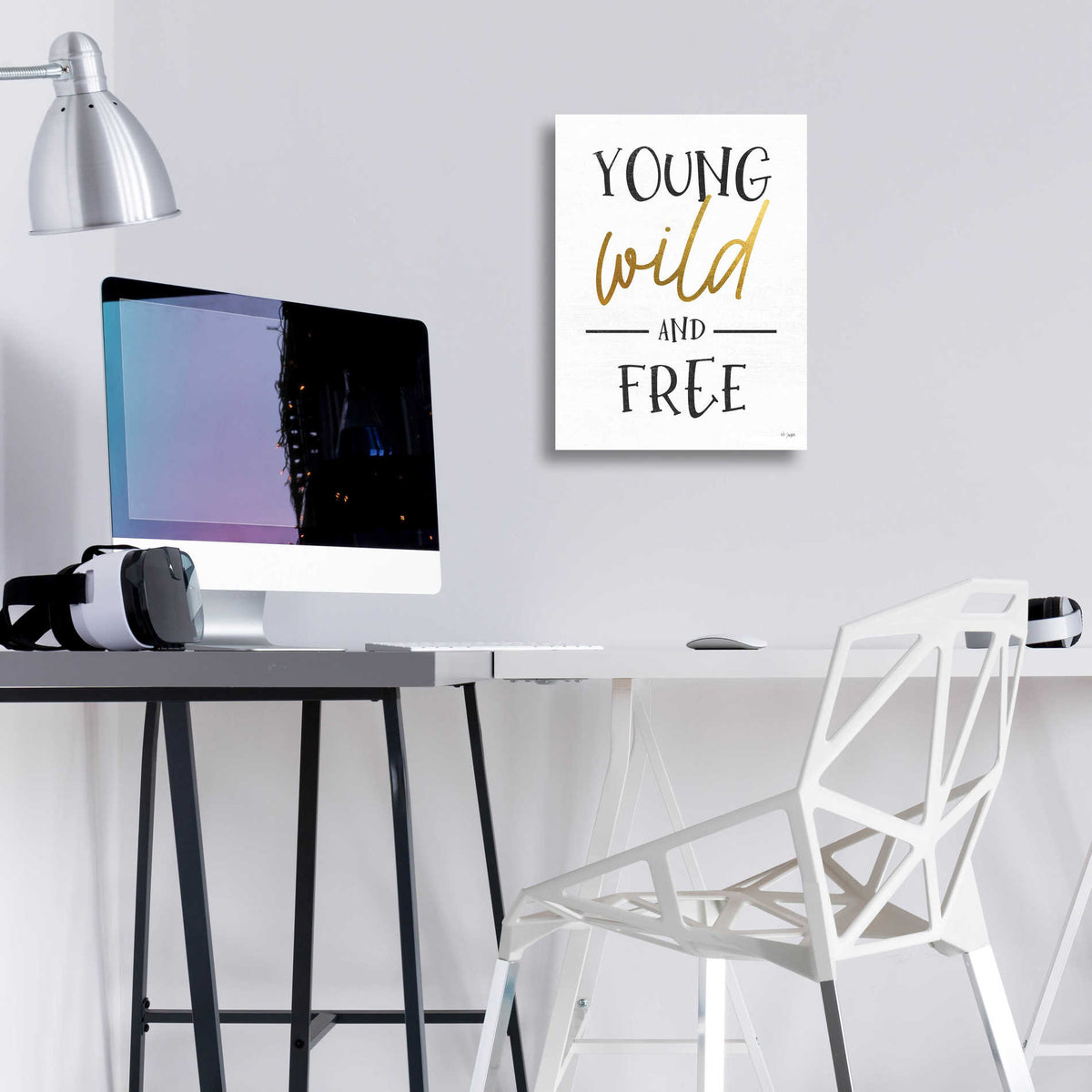 Epic Art 'Young, Wild and Free' by Jaxn Blvd, Acrylic Glass Wall Art,12x16