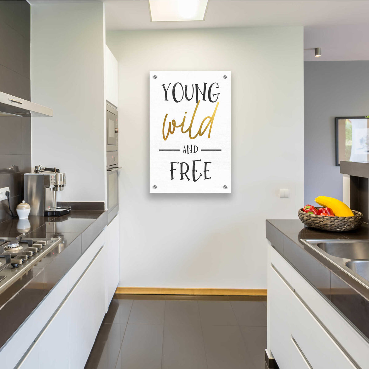Epic Art 'Young, Wild and Free' by Jaxn Blvd, Acrylic Glass Wall Art,24x36
