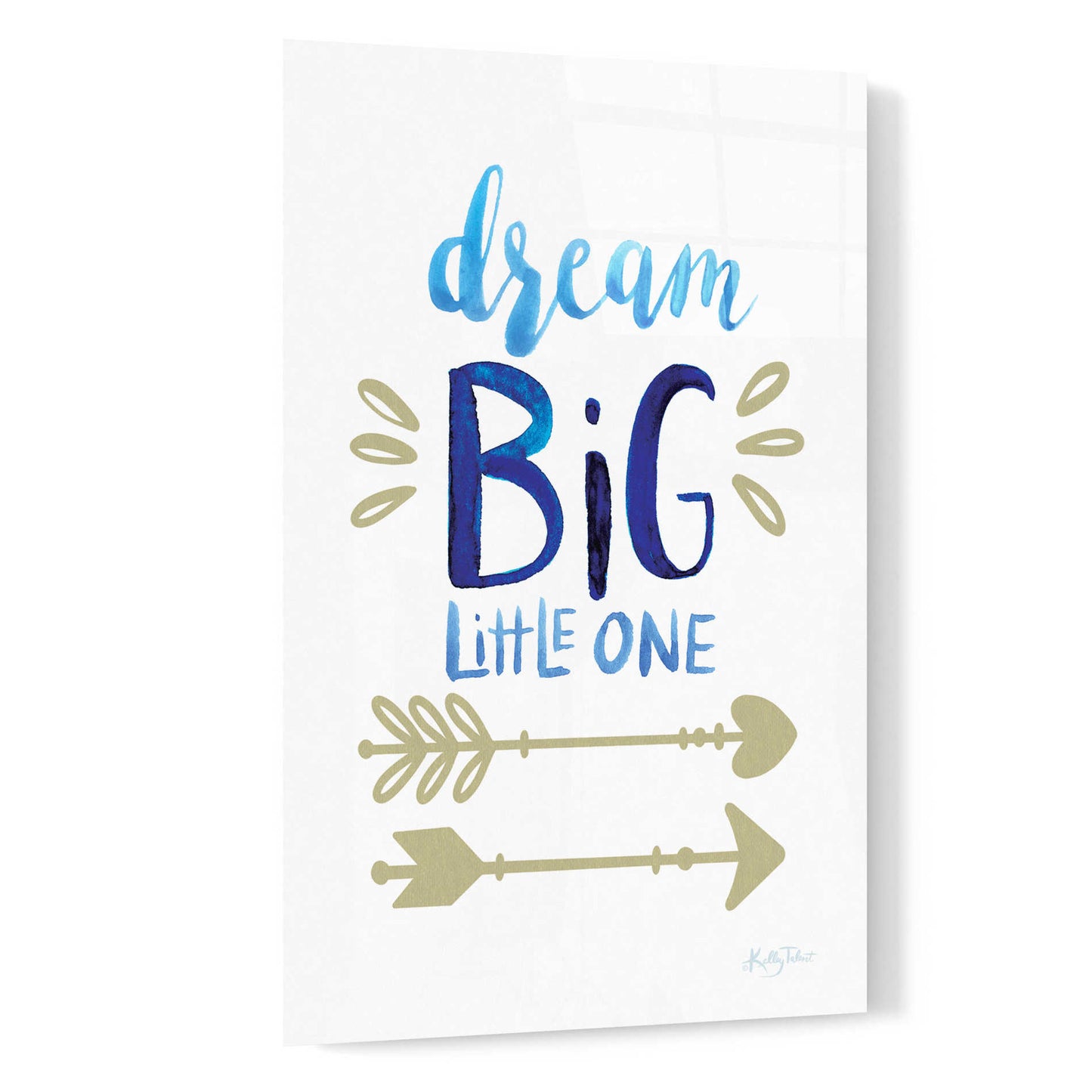 Epic Art 'Dream Big Little One' by Kelley Talent, Acrylic Glass Wall Art,16x24