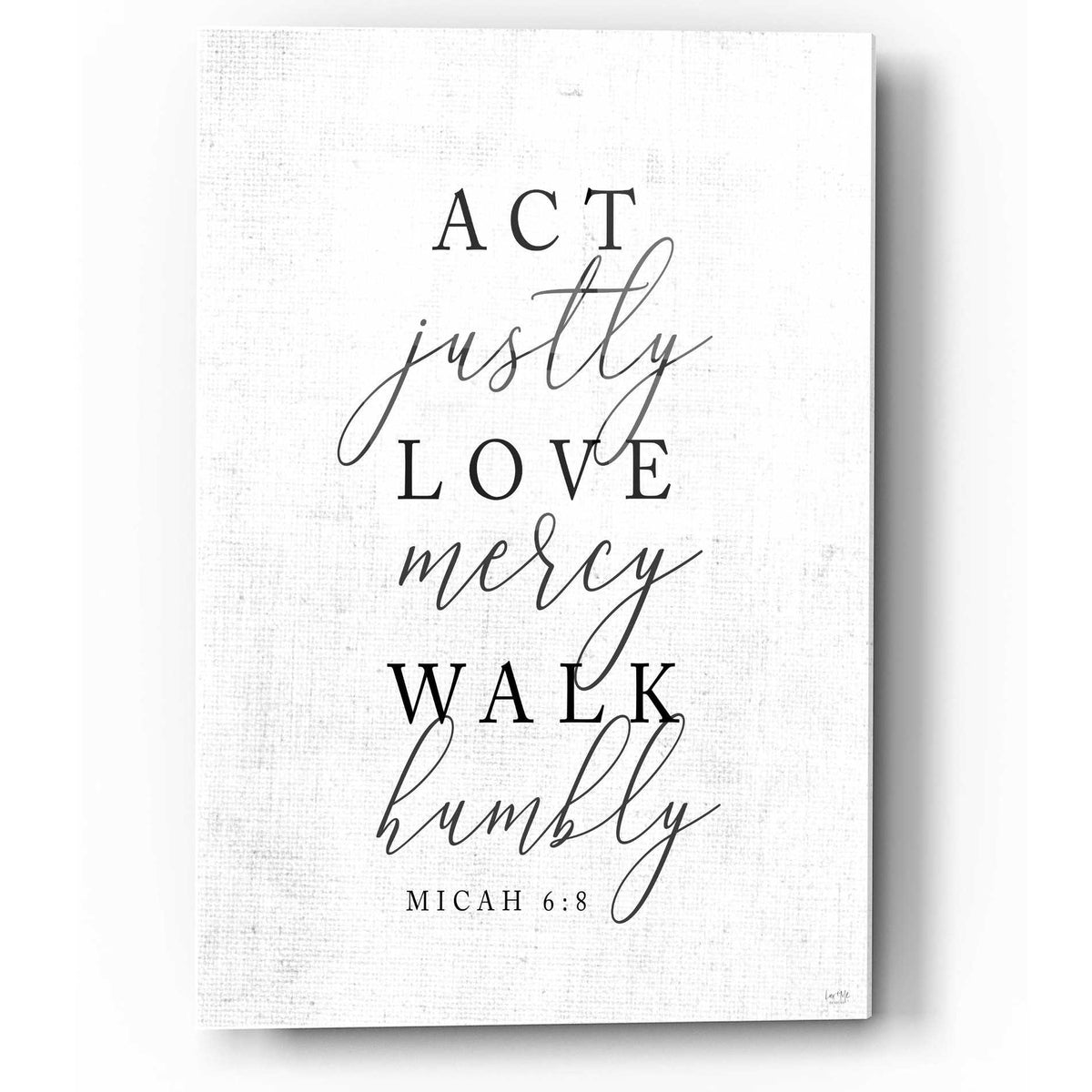 Epic Art 'Act Justly' by Lux + Me, Acrylic Glass Wall Art
