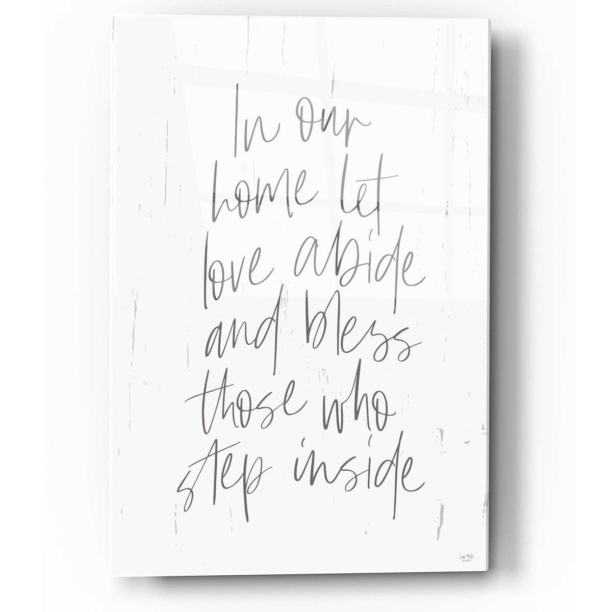 Epic Art 'Let Love Abide' by Lux + Me, Acrylic Glass Wall Art