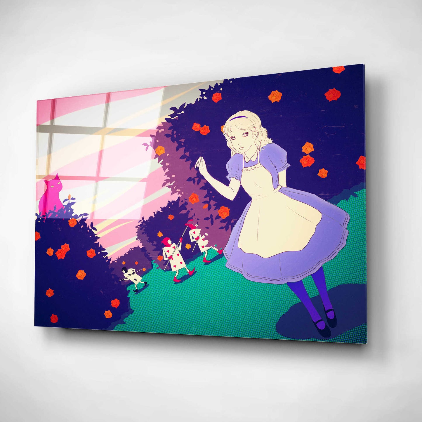 Epic Art 'Alice in Rose Garden' by Sai Tamiya, Acrylic Glass Wall Art,24x16