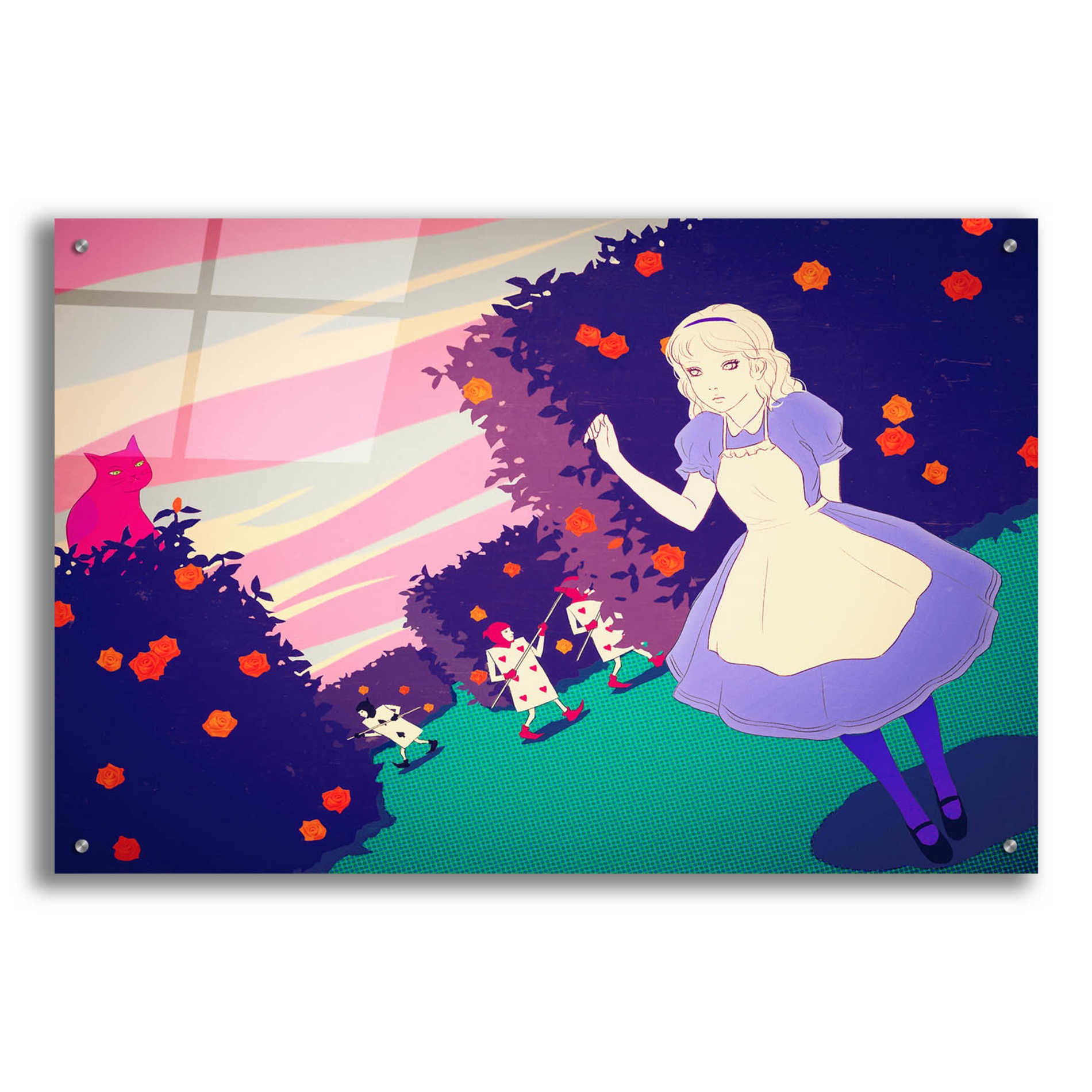 Epic Art 'Alice in Rose Garden' by Sai Tamiya, Acrylic Glass Wall Art,36x24