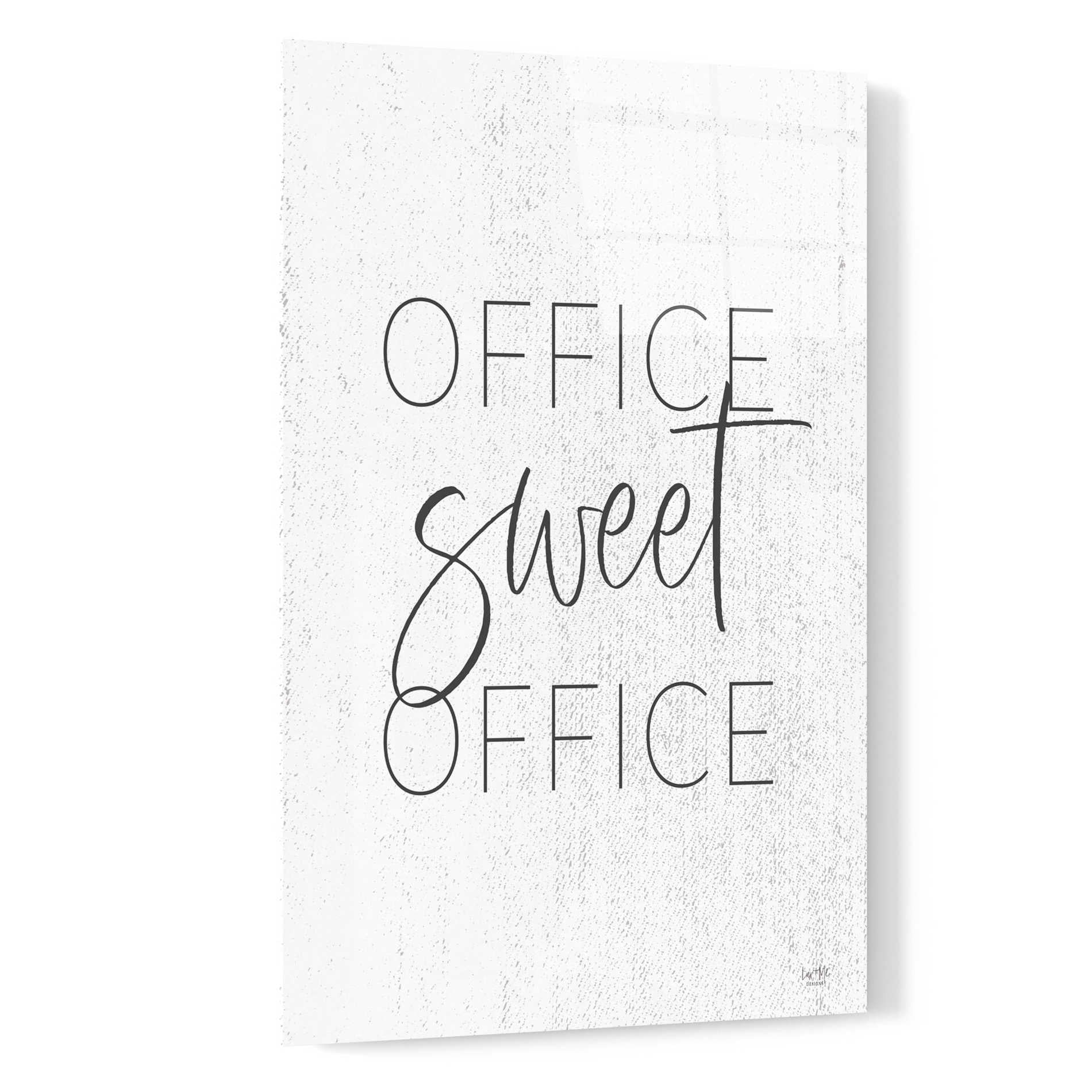 Epic Art 'Office Sweet Office' by Lux + Me, Acrylic Glass Wall Art,16x24