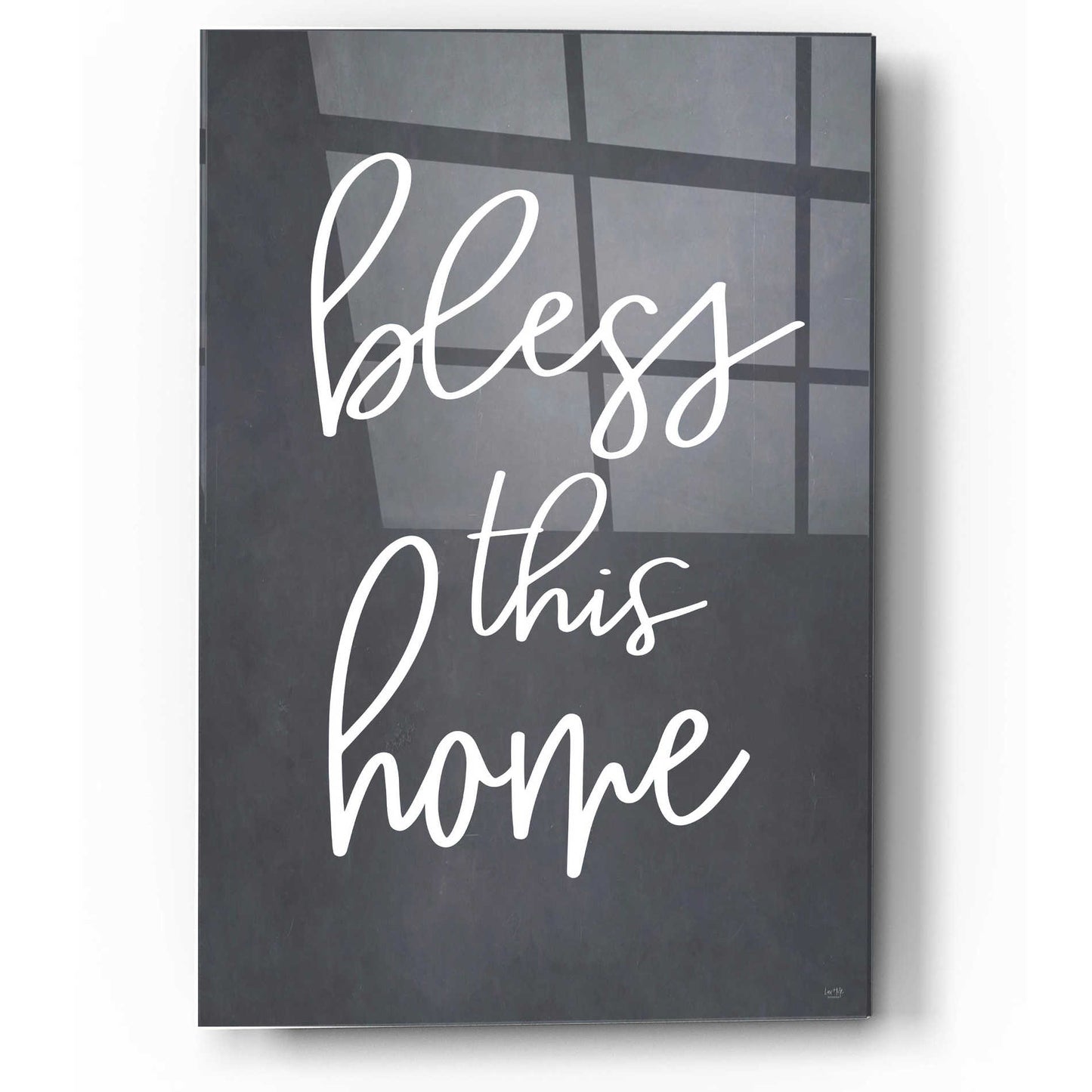 Epic Art 'Bless This Home' by Lux + Me, Acrylic Glass Wall Art,12x16