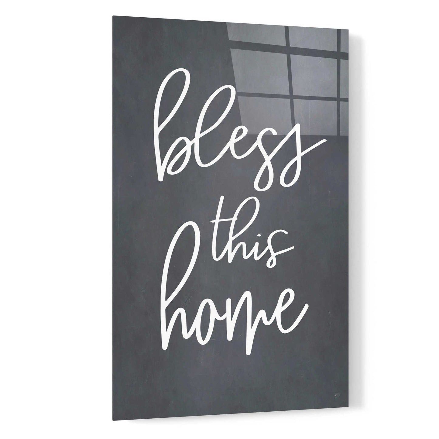 Epic Art 'Bless This Home' by Lux + Me, Acrylic Glass Wall Art,16x24