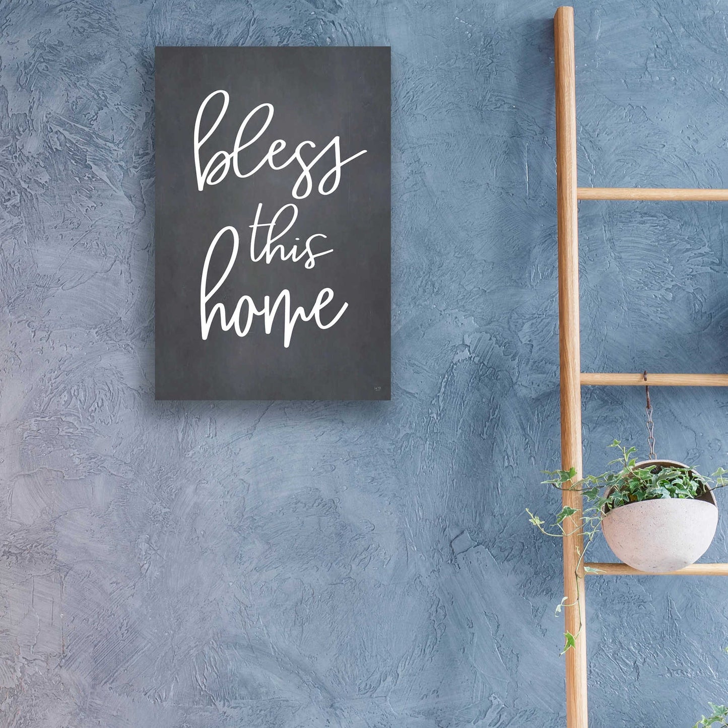 Epic Art 'Bless This Home' by Lux + Me, Acrylic Glass Wall Art,16x24