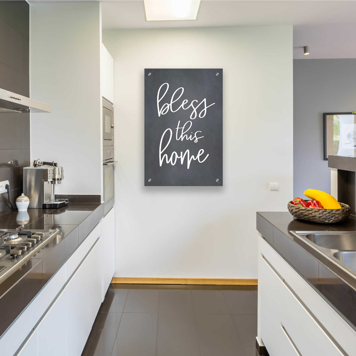 Epic Art 'Bless This Home' by Lux + Me, Acrylic Glass Wall Art,24x36