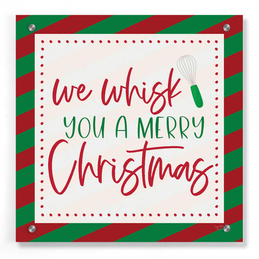 Epic Art 'We Wisk You a Merry Christmas' by Lux + Me, Acrylic Glass Wall Art