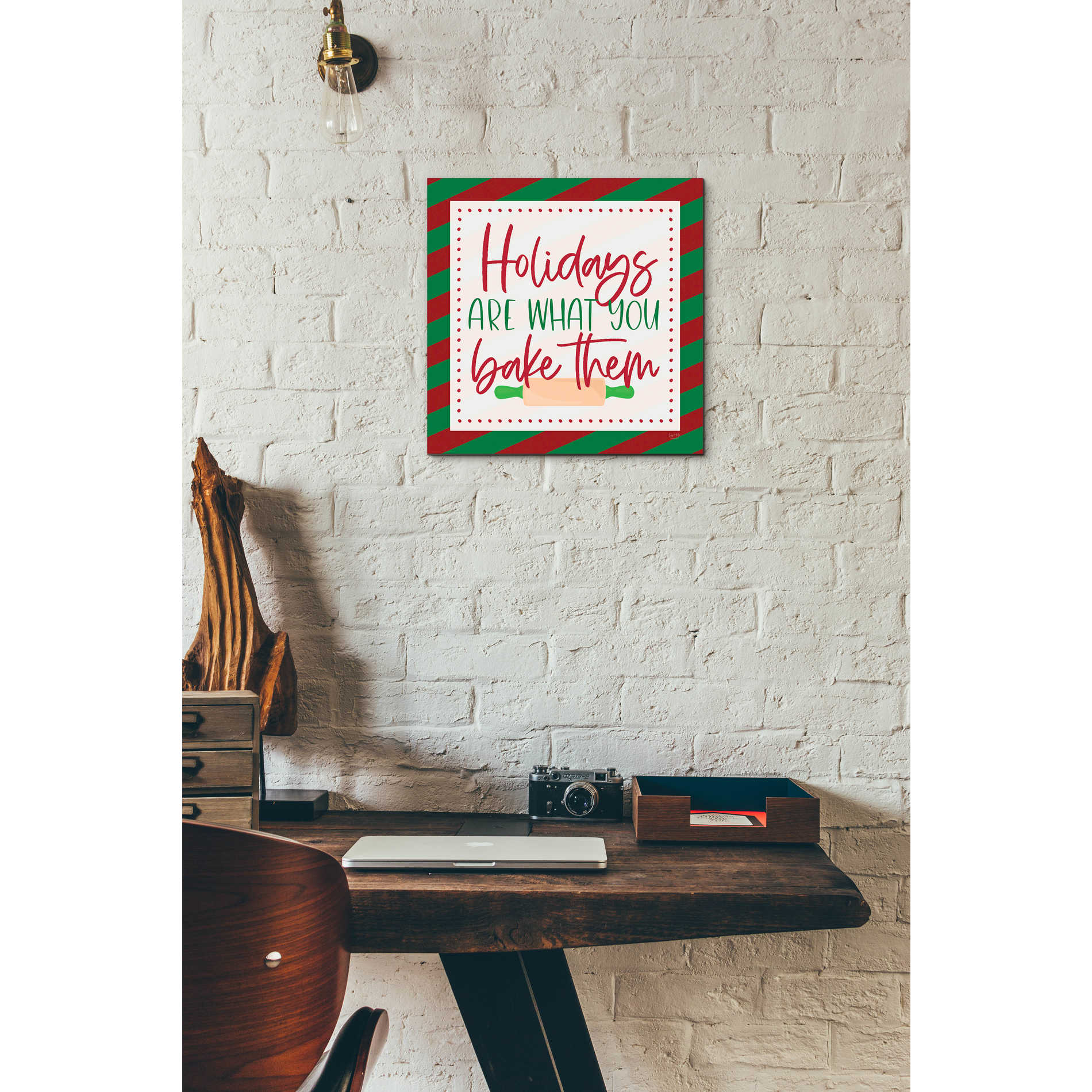 Epic Art 'Holidays are What You Bake Them' by Lux + Me, Acrylic Glass Wall Art,12x12