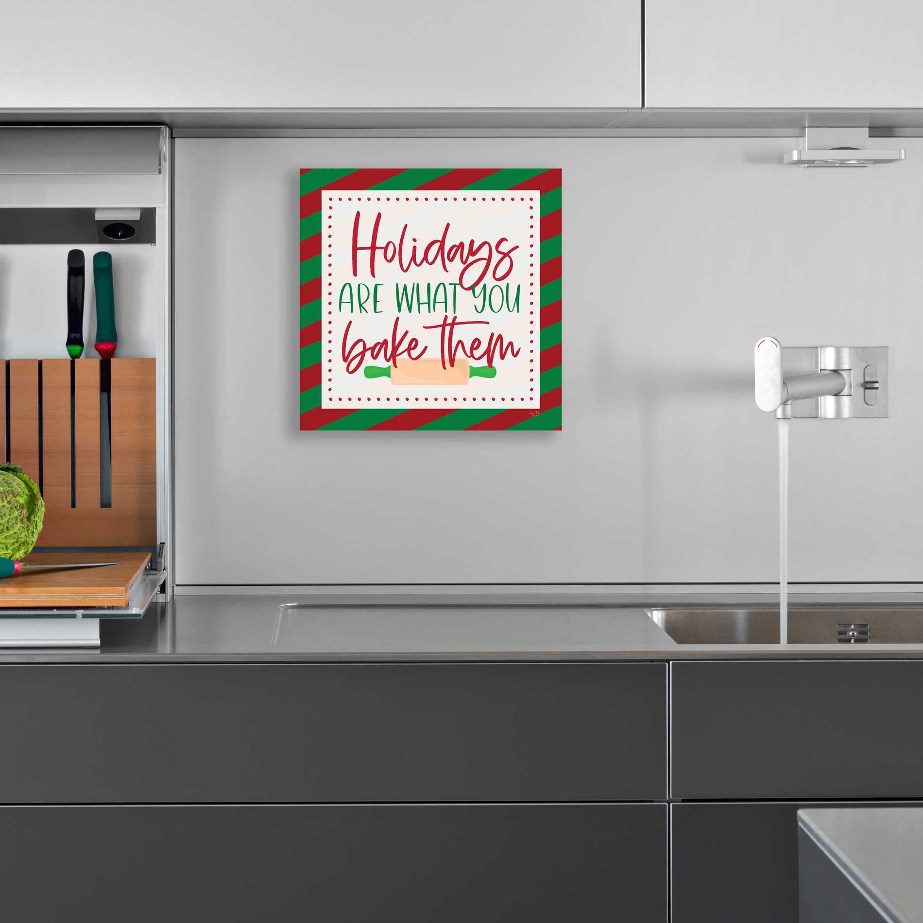 Epic Art 'Holidays are What You Bake Them' by Lux + Me, Acrylic Glass Wall Art,12x12