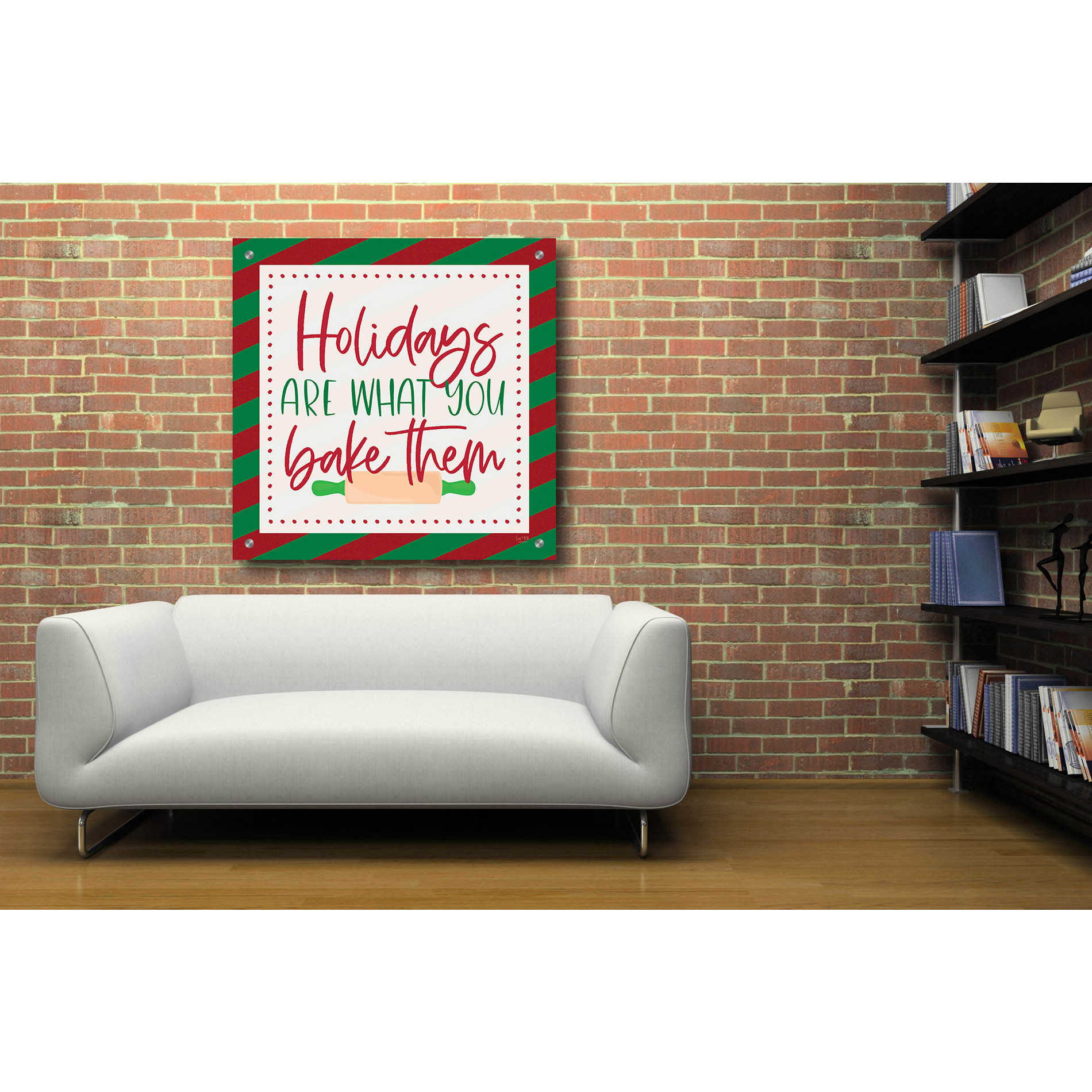 Epic Art 'Holidays are What You Bake Them' by Lux + Me, Acrylic Glass Wall Art,36x36