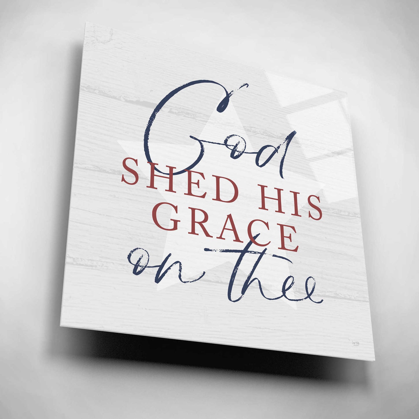 Epic Art 'God Shed His Grace' by Lux + Me, Acrylic Glass Wall Art,12x12