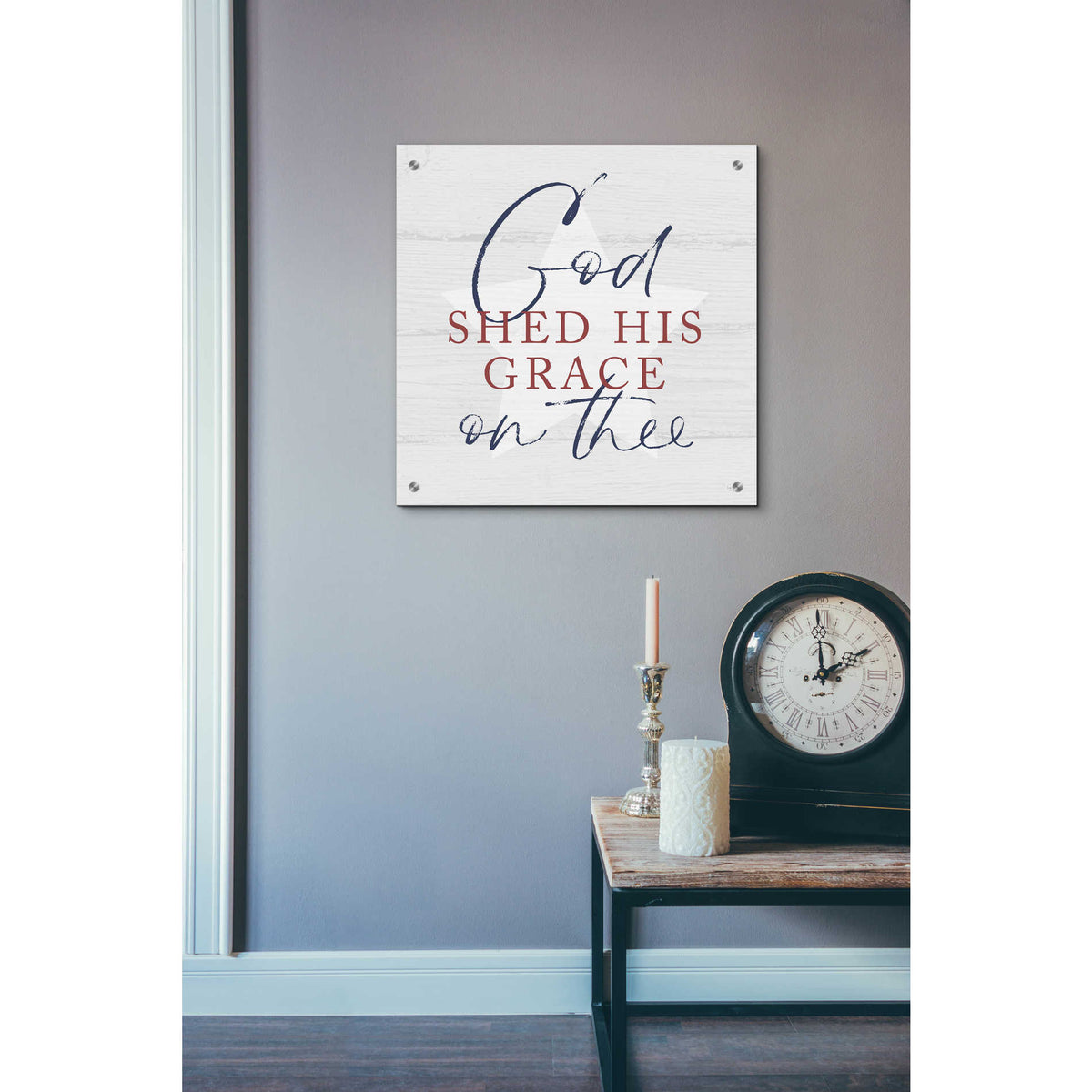 Epic Art 'God Shed His Grace' by Lux + Me, Acrylic Glass Wall Art,24x24