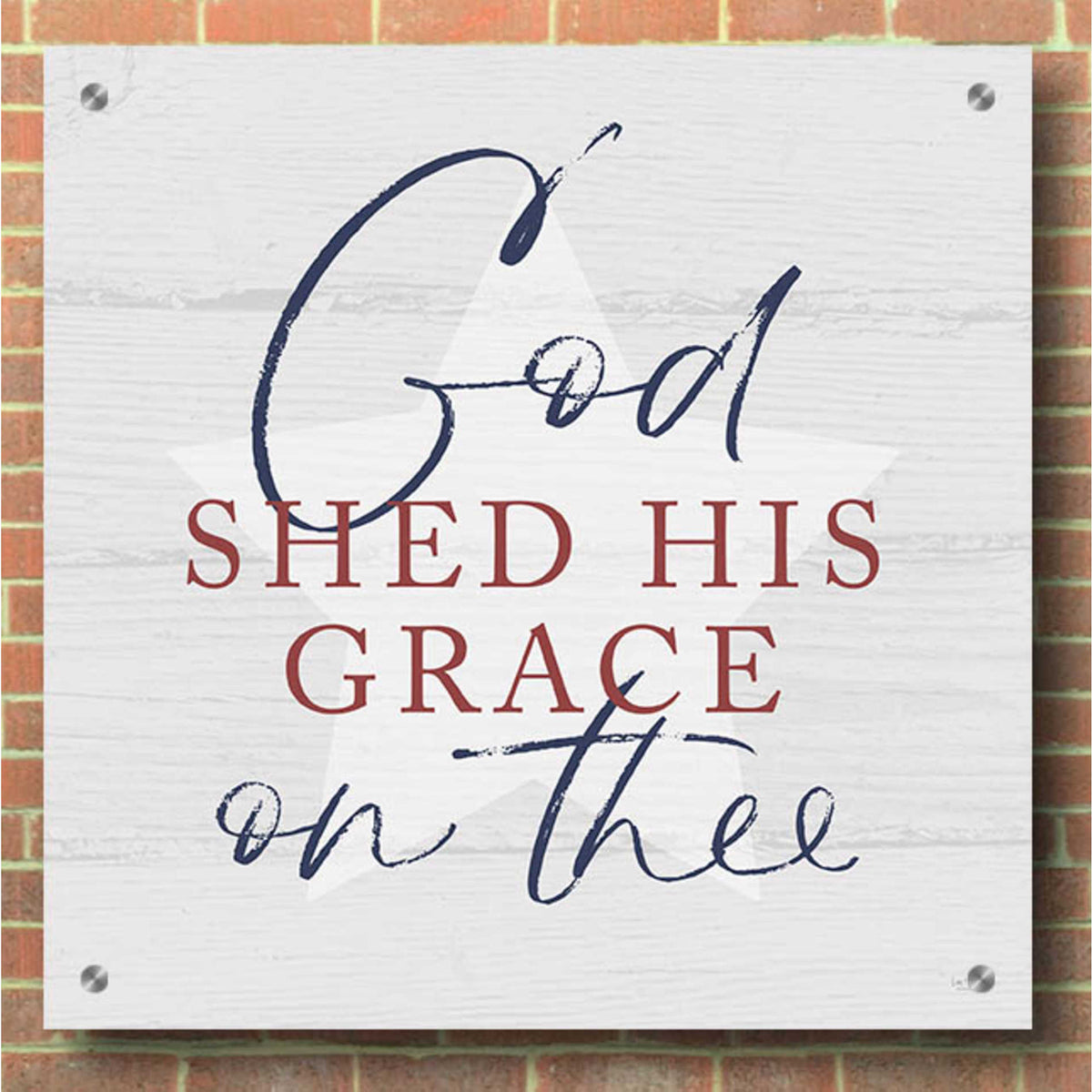 Epic Art 'God Shed His Grace' by Lux + Me, Acrylic Glass Wall Art,36x36