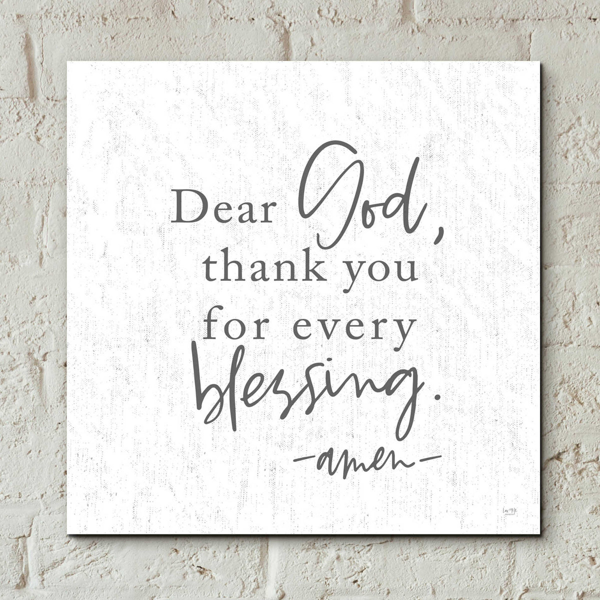 Epic Art 'Thank You for Every Blessing' by Lux + Me, Acrylic Glass Wall Art,12x12