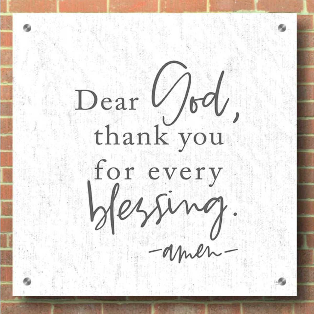 Epic Art 'Thank You for Every Blessing' by Lux + Me, Acrylic Glass Wall Art,36x36
