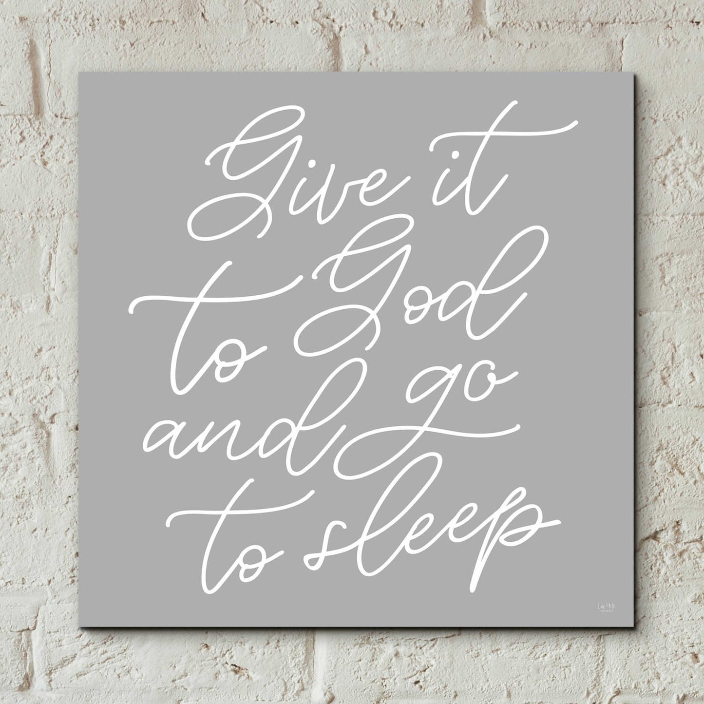 Epic Art 'Give It to God' by Lux + Me, Acrylic Glass Wall Art,12x12